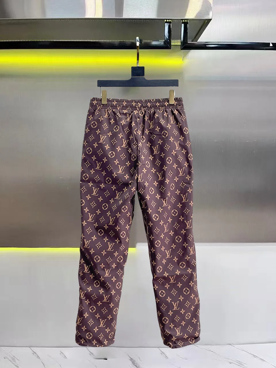 Monogram Print Elasticated Trousers D30014833