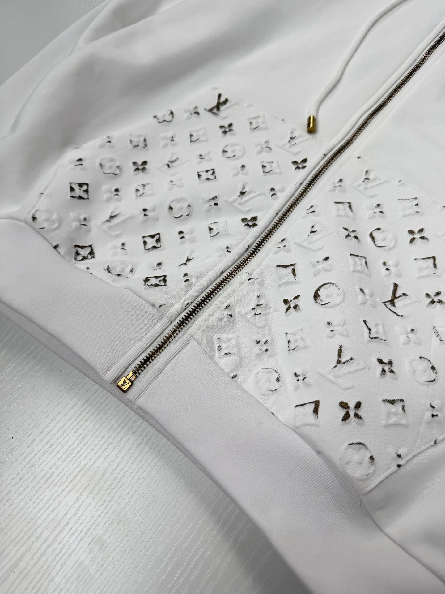 Monogram Embossed Zip-Up Hoodie D30021971 — view 5