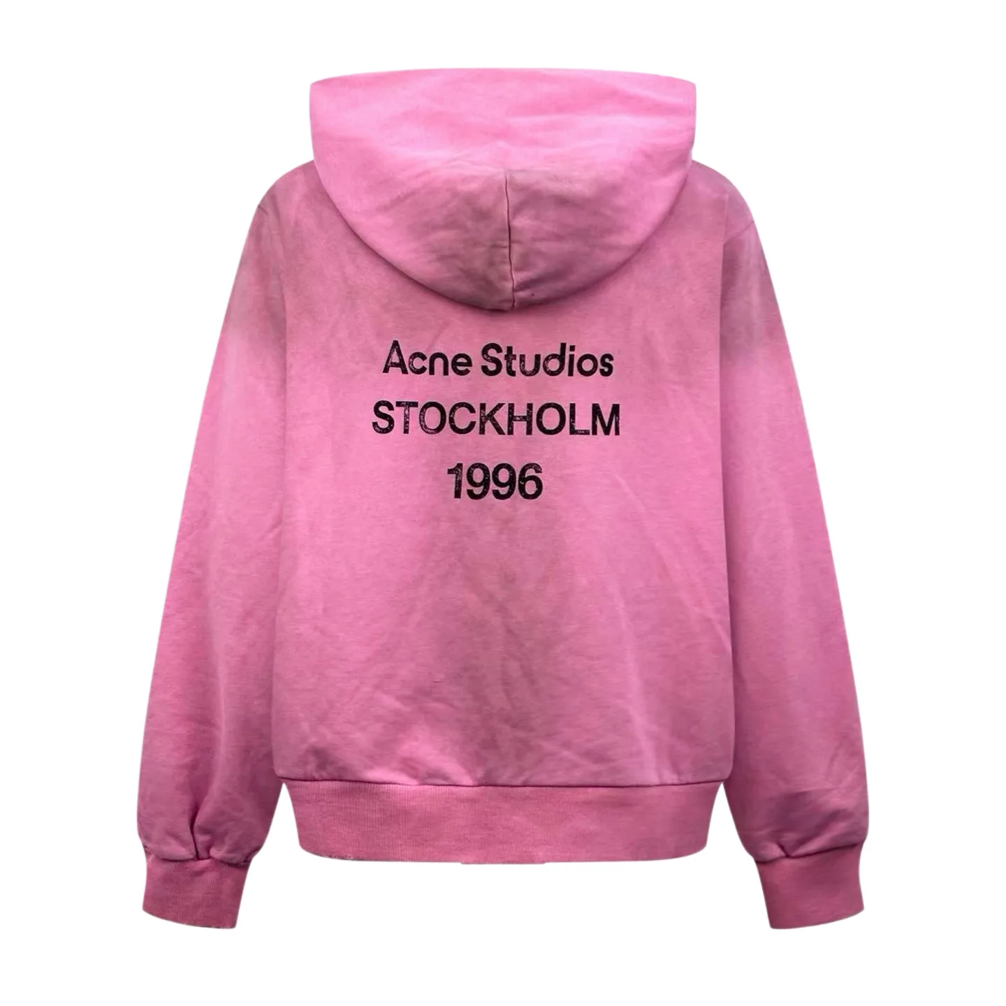 1996 Distressed Mud-Wash Cotton Hoodie D30022300 — view 2