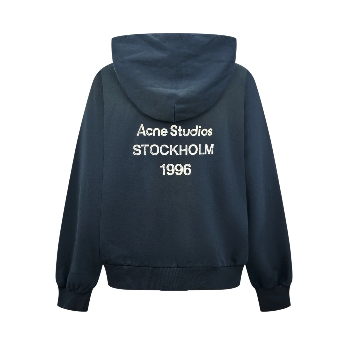 1996 Distressed Logo-Print Cotton-Blend Hoodie D30022298 — view 2