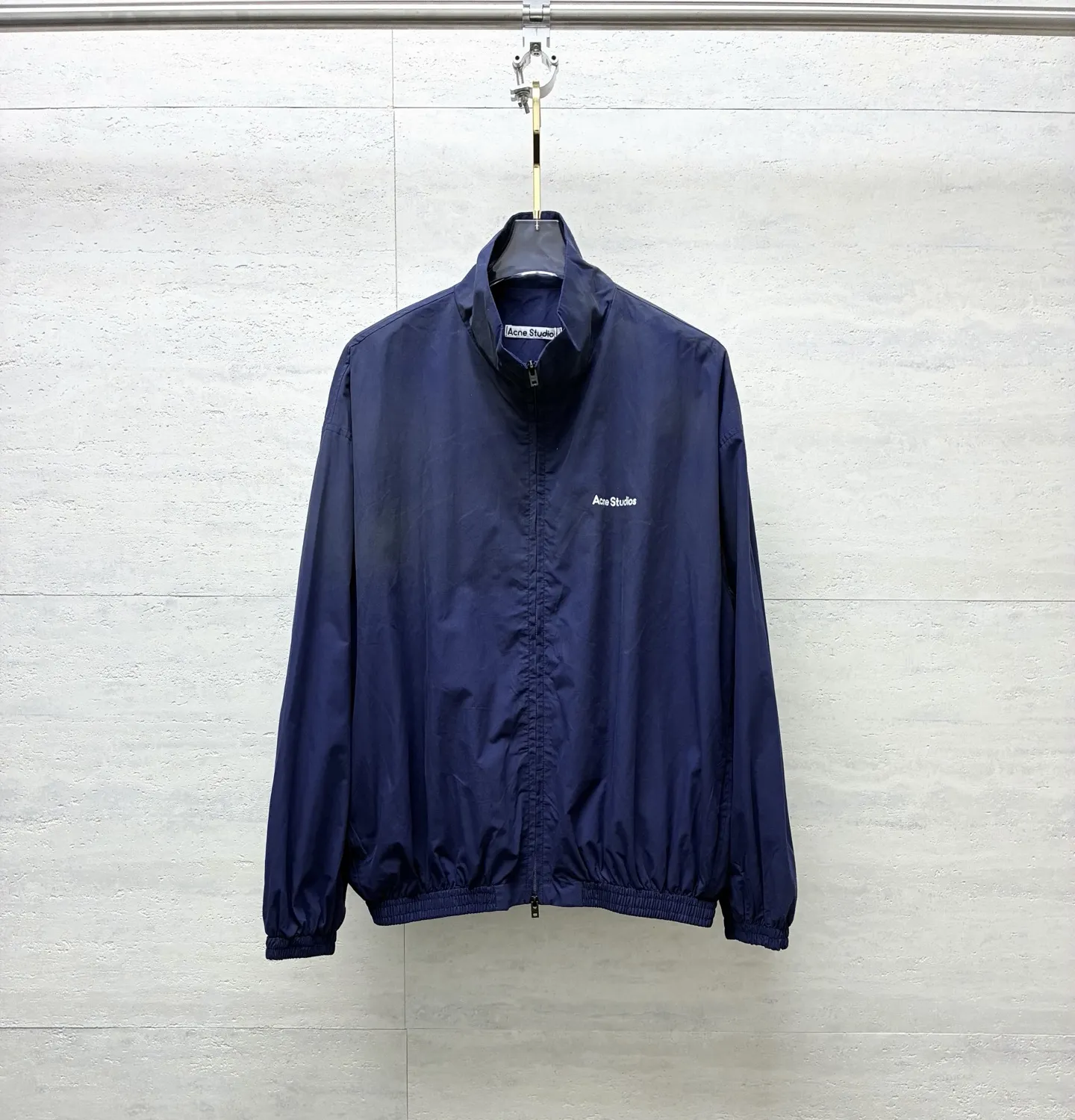 Logo-Print Distressed Zip-Up Track Jacket D30019104