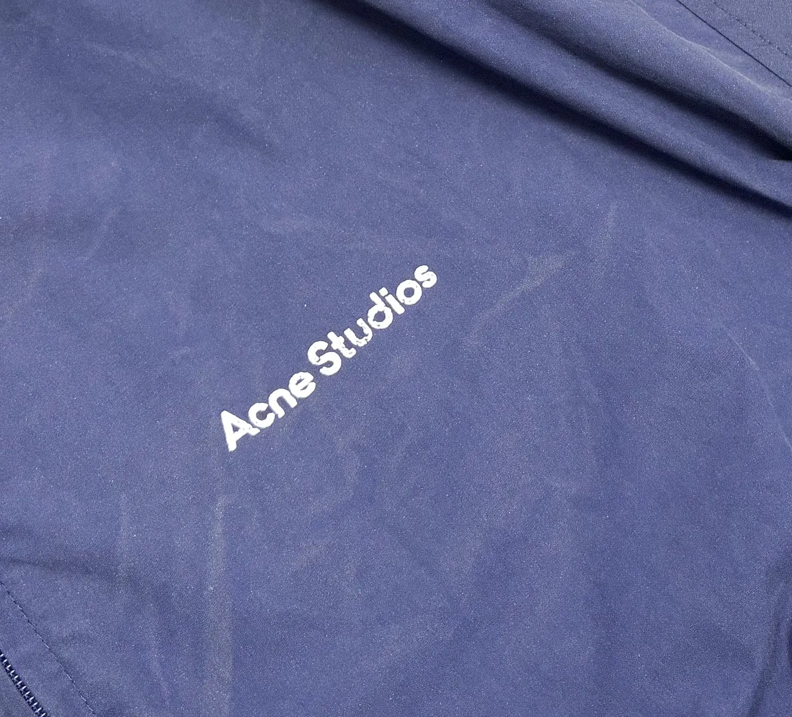 Logo-Print Distressed Zip-Up Track Jacket D30019104 — view 5