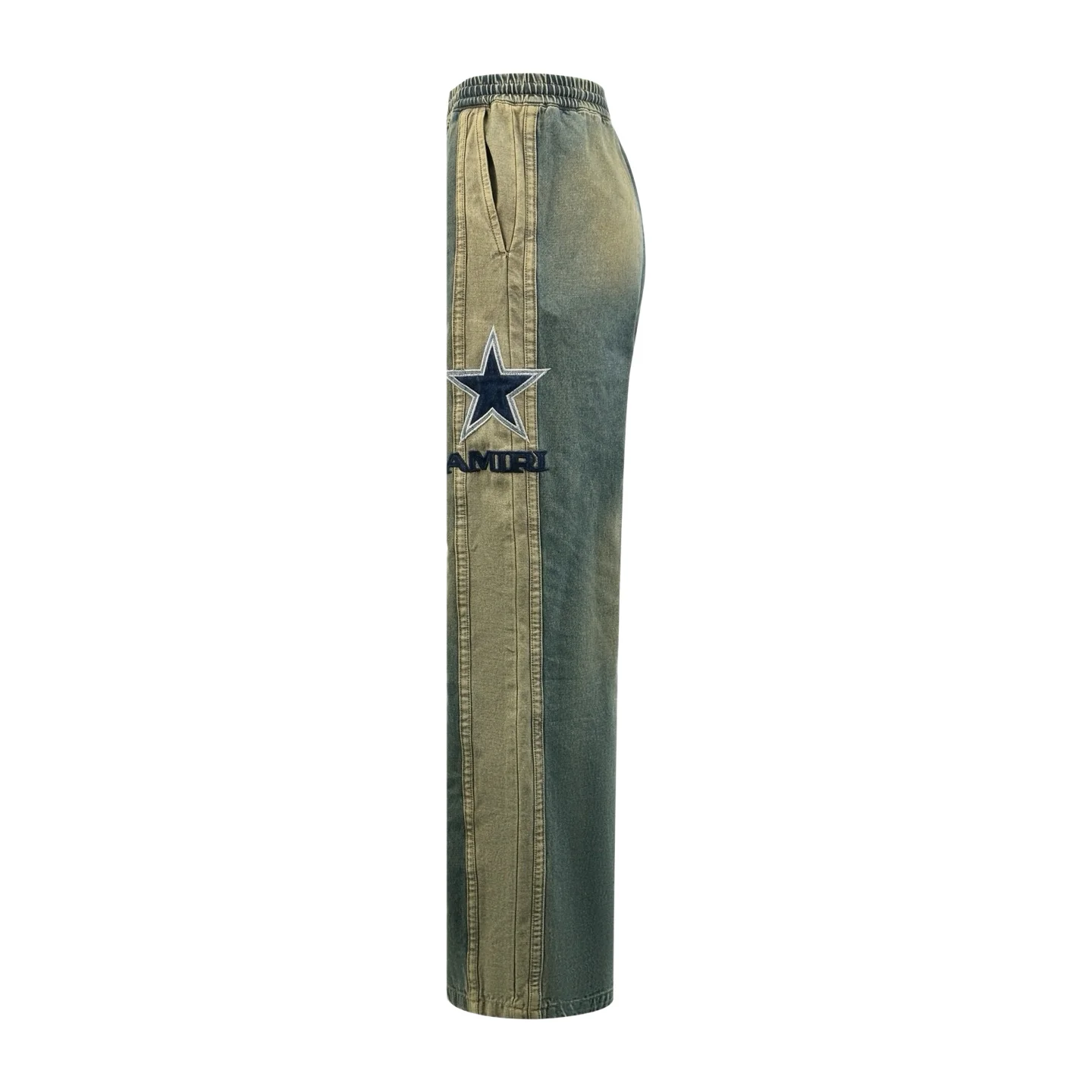 Star Logo Embroidered Wide-Leg Jeans D30022328 — view 3