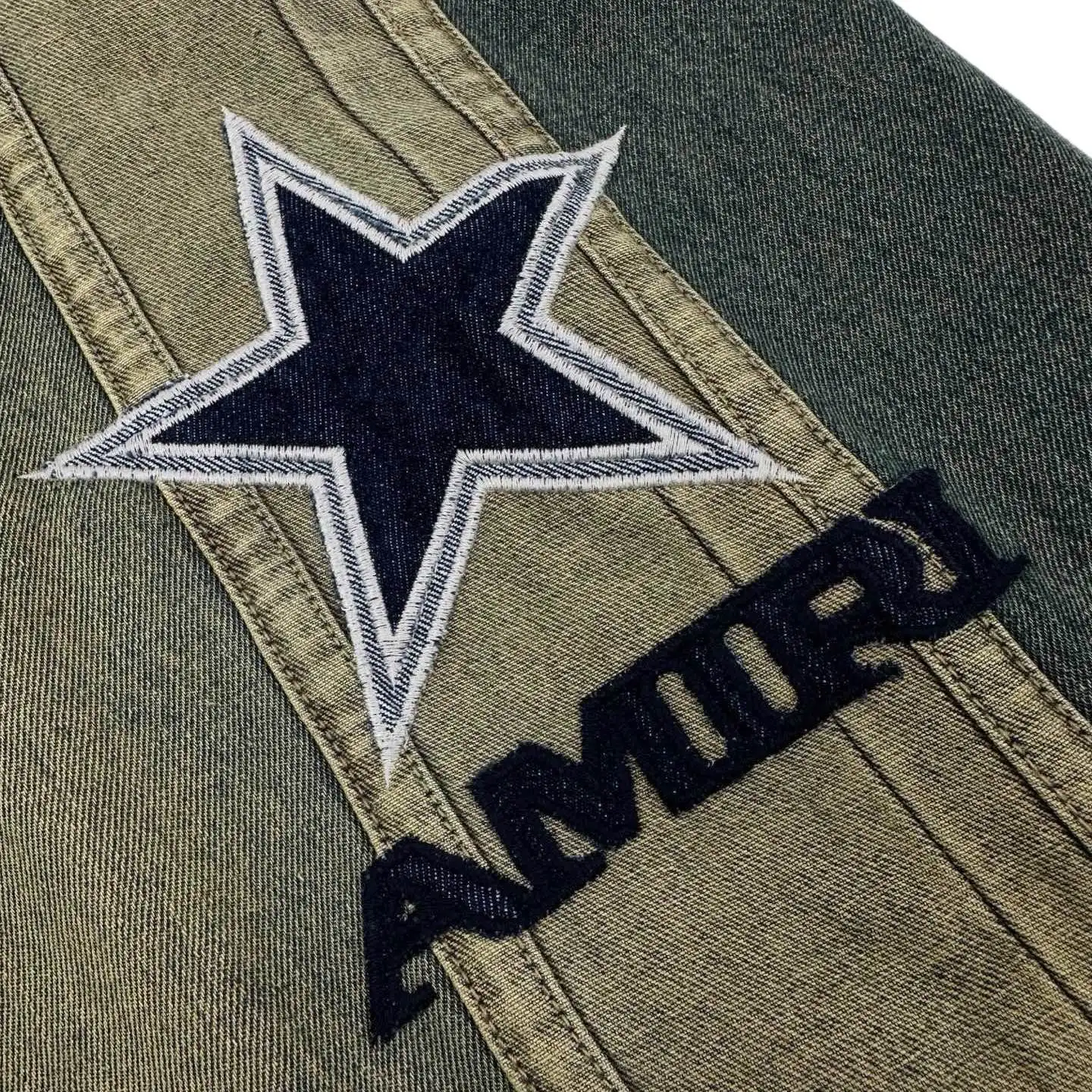 Star Logo Embroidered Wide-Leg Jeans D30022328 — view 7