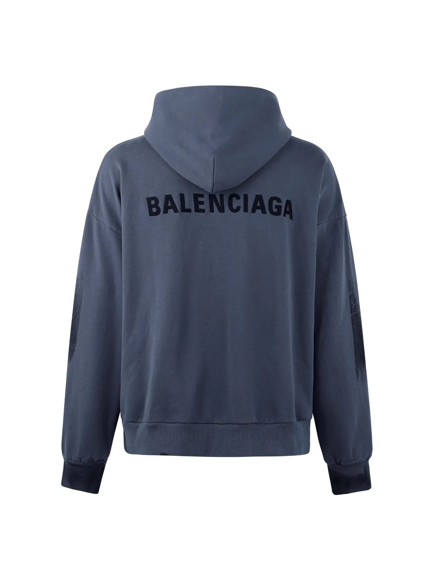 Hand-Painted Logo Embroidered Zip-Up Hoodie D30019173 — view 2