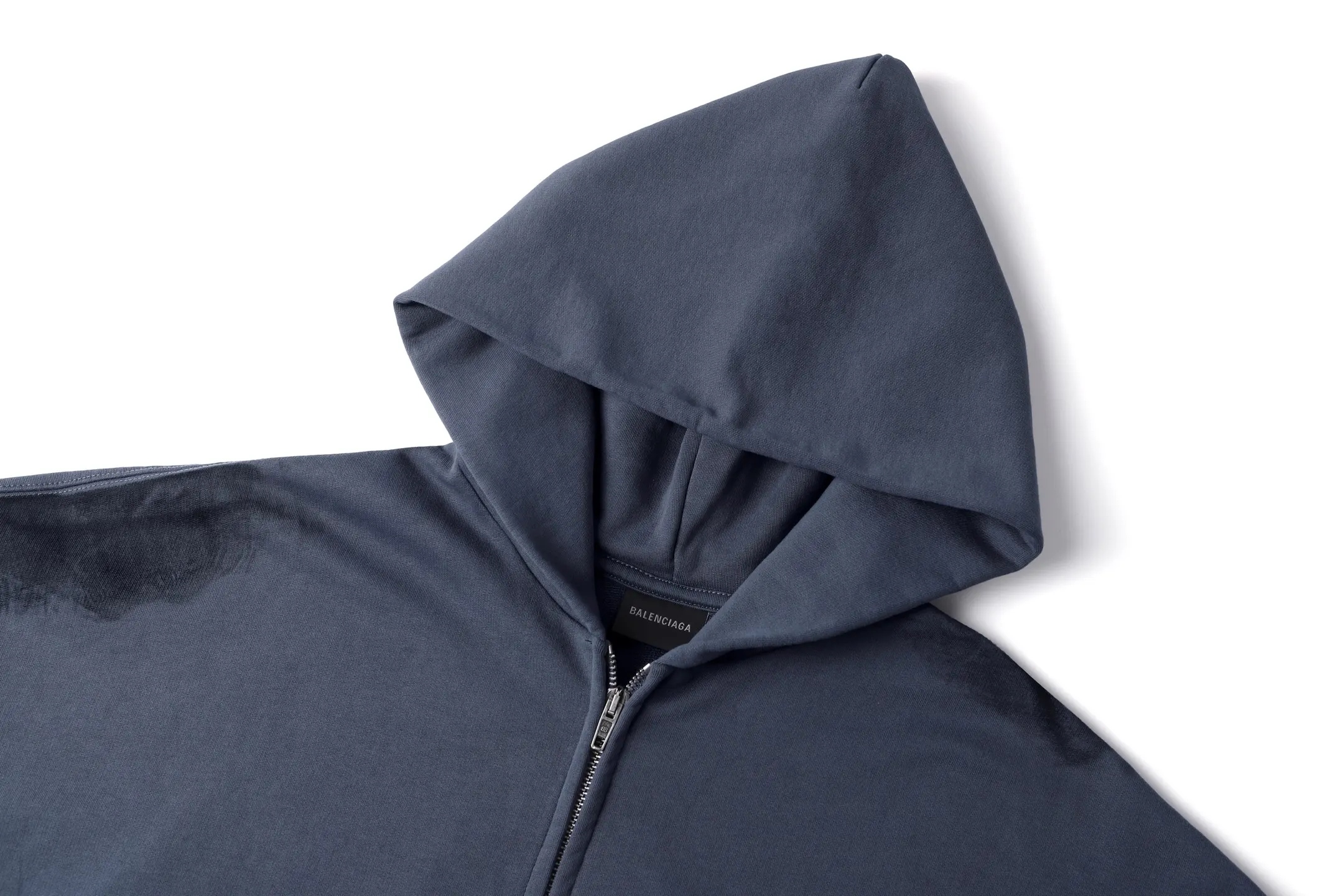 Hand-Painted Logo Embroidered Zip-Up Hoodie D30019173 — view 3