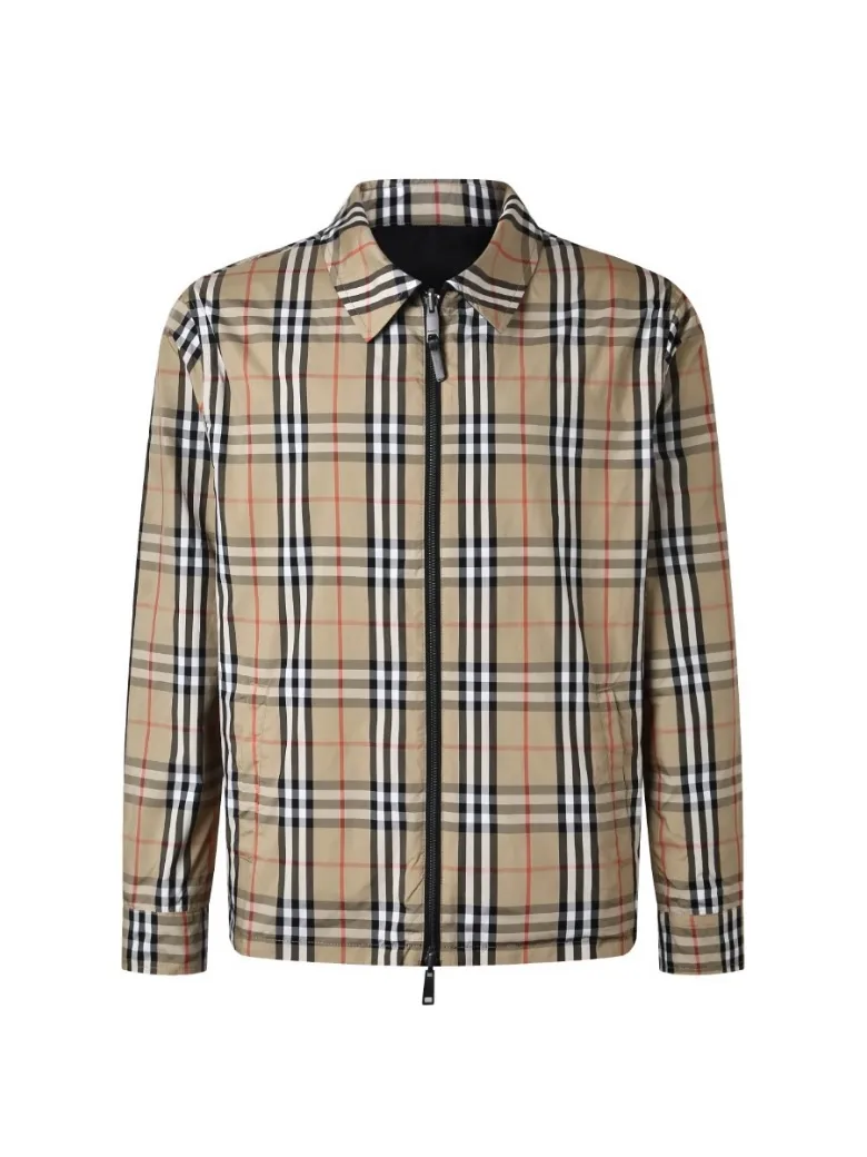Reversible Check Taffeta Harrington Jacket D30024911