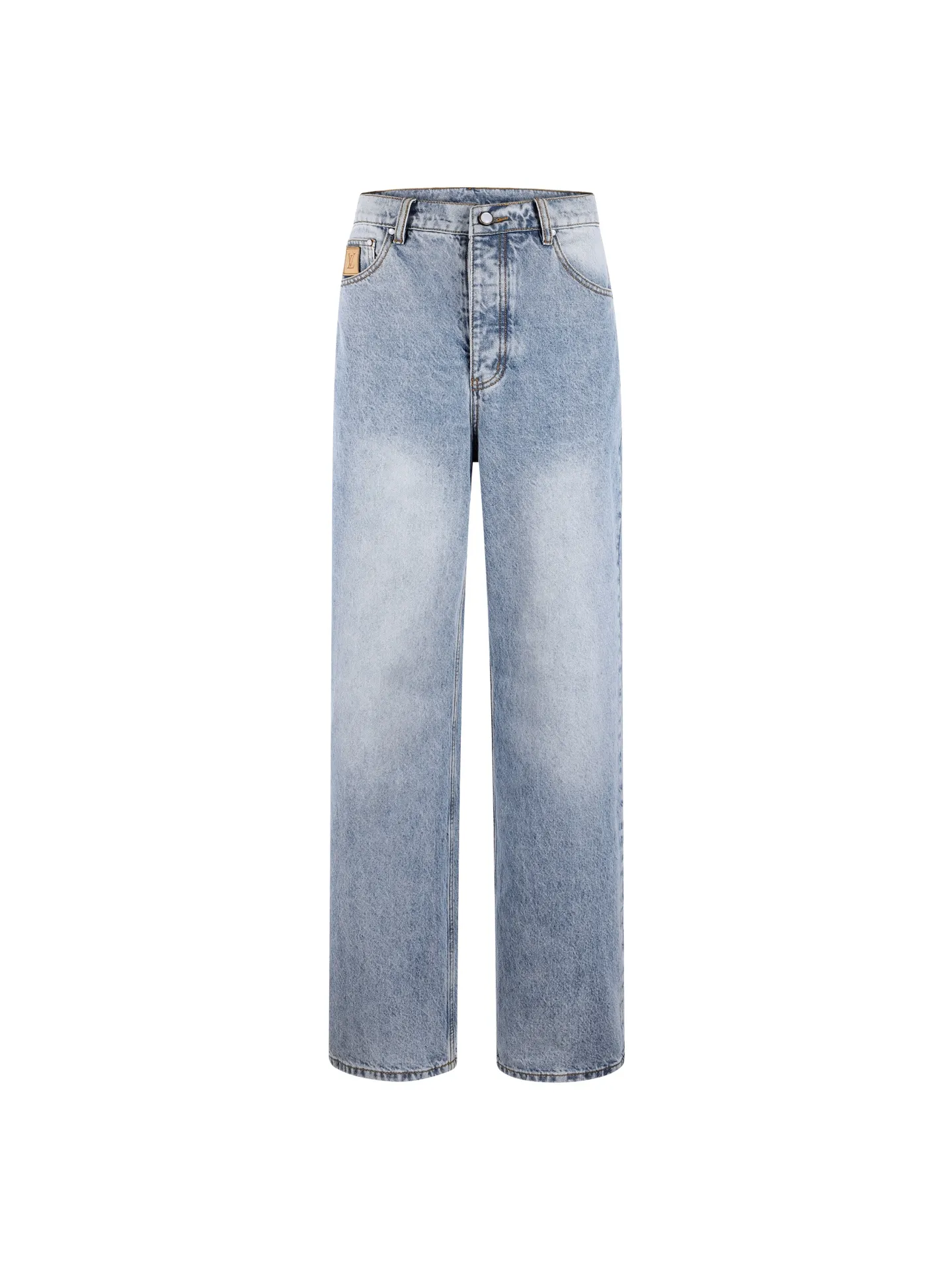 Embroidered Logo Straight-Leg Skate Jeans D30019084