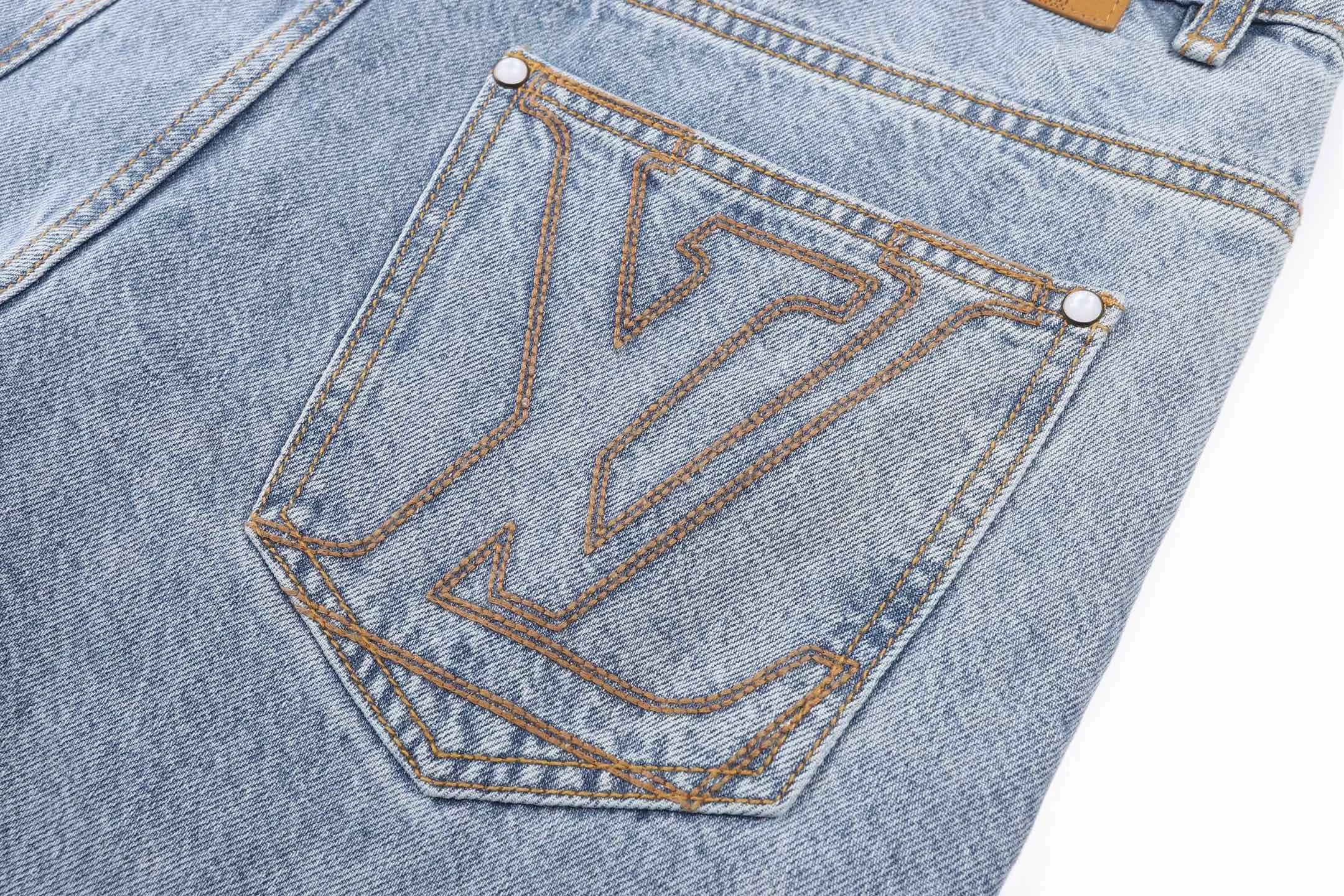 Embroidered Logo Straight-Leg Skate Jeans D30019084 — view 5