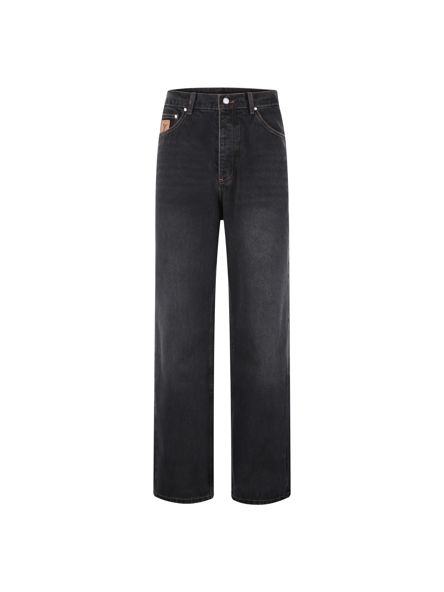 Embroidered Logo Straight-Leg Skate Jeans D30019083