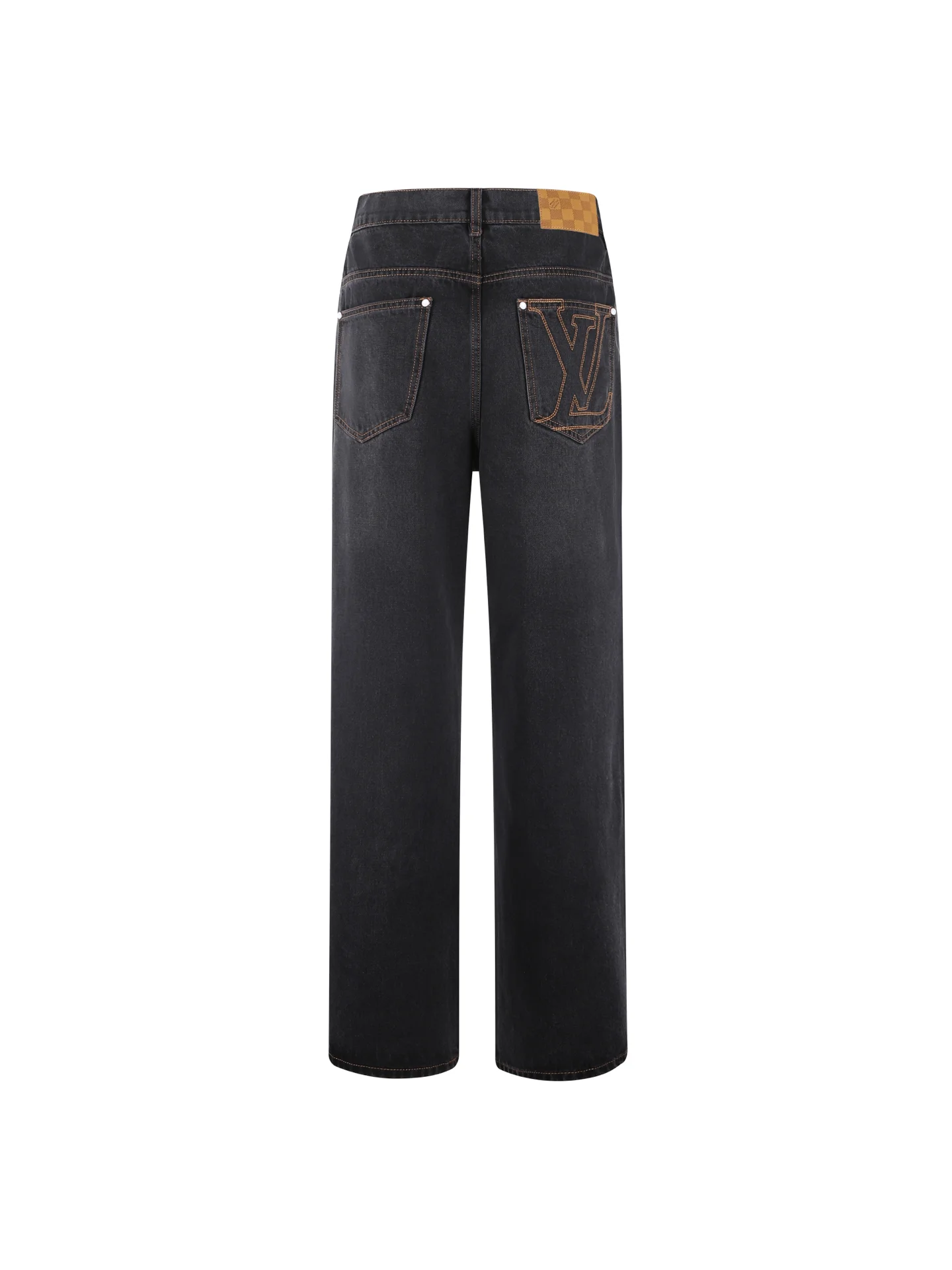 Embroidered Logo Straight-Leg Skate Jeans D30019083 — view 2