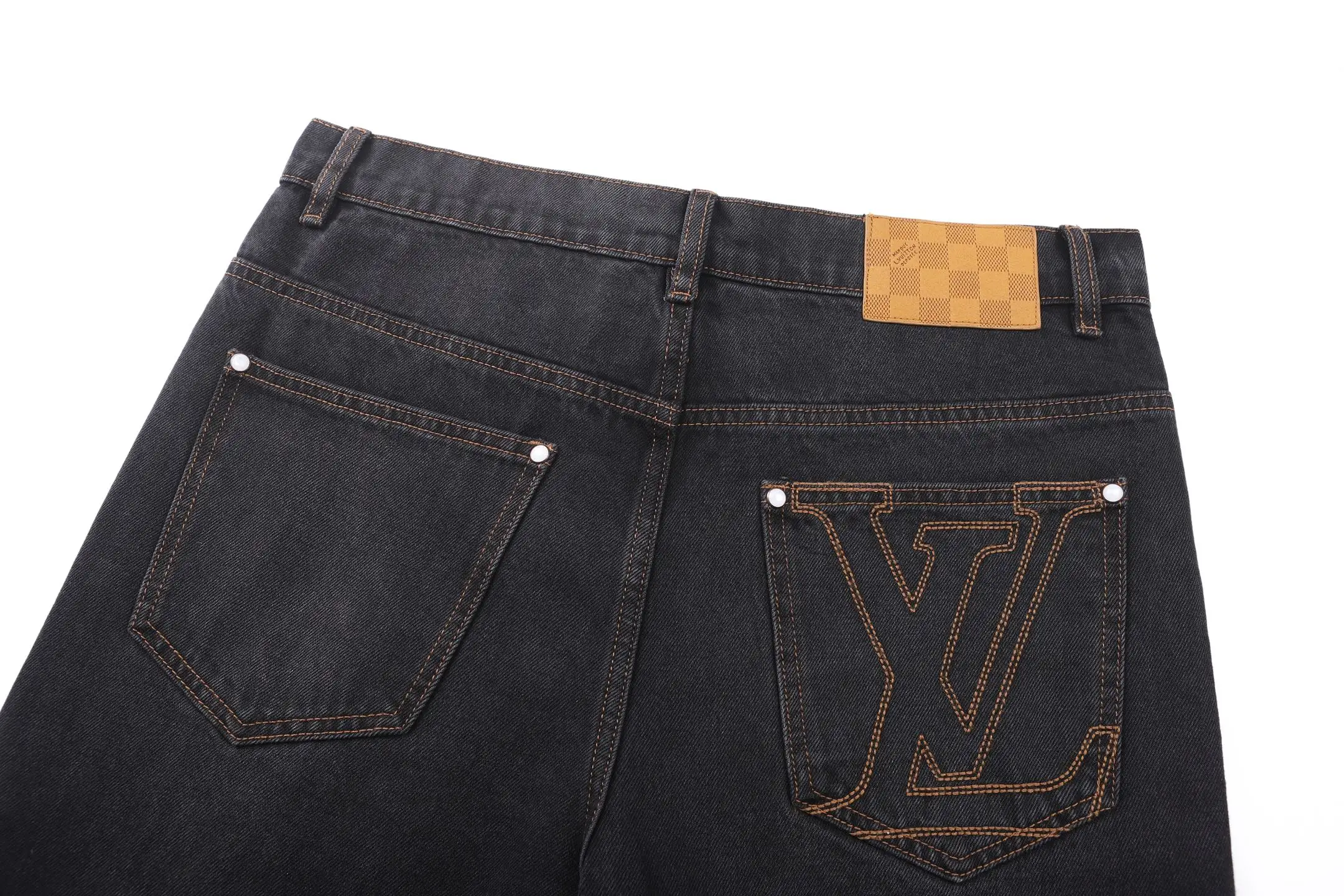 Embroidered Logo Straight-Leg Skate Jeans D30019083 — view 4