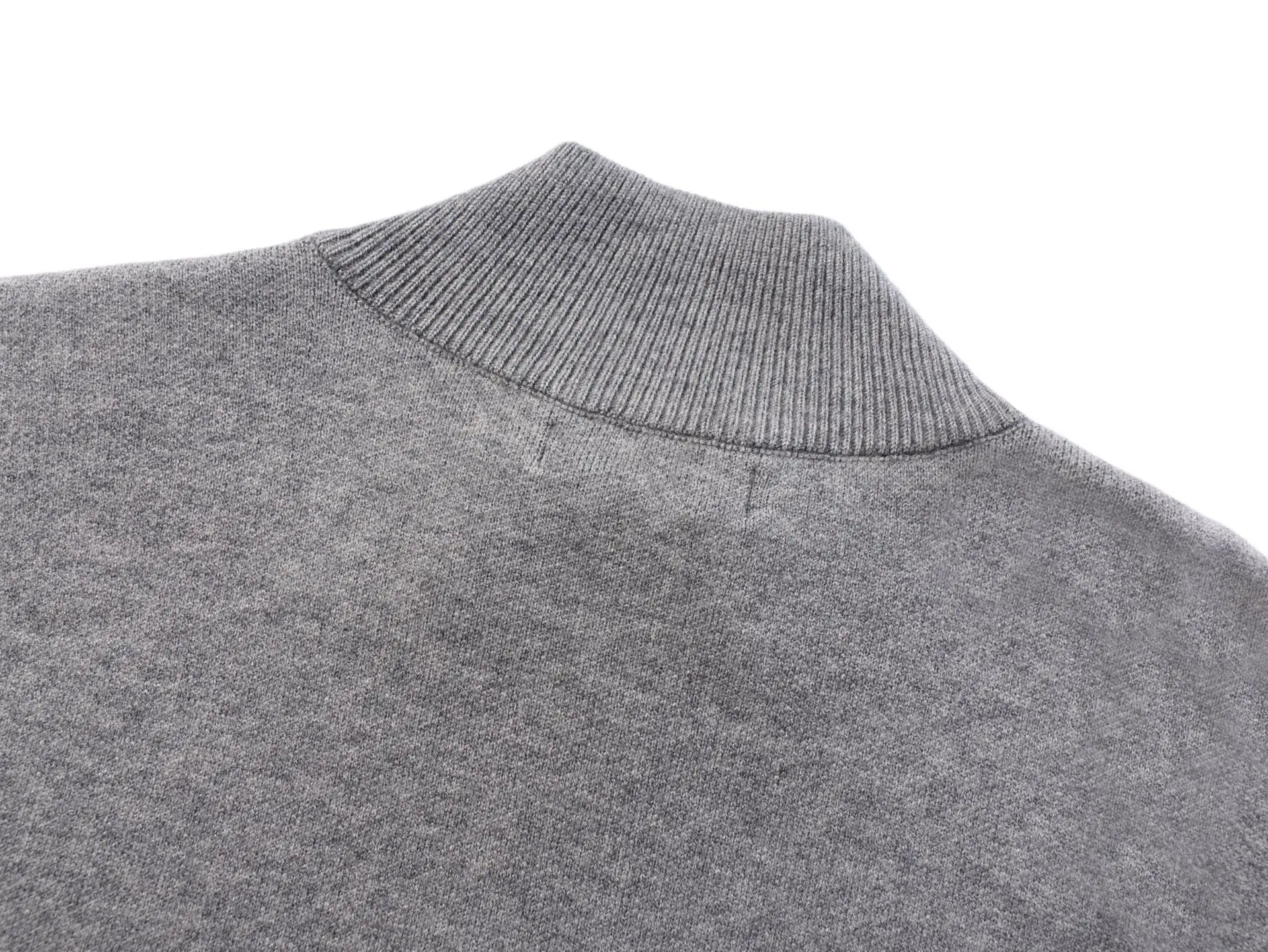 Logo-Intarsia Half-Zip Wool Sweater D30022335 — view 4