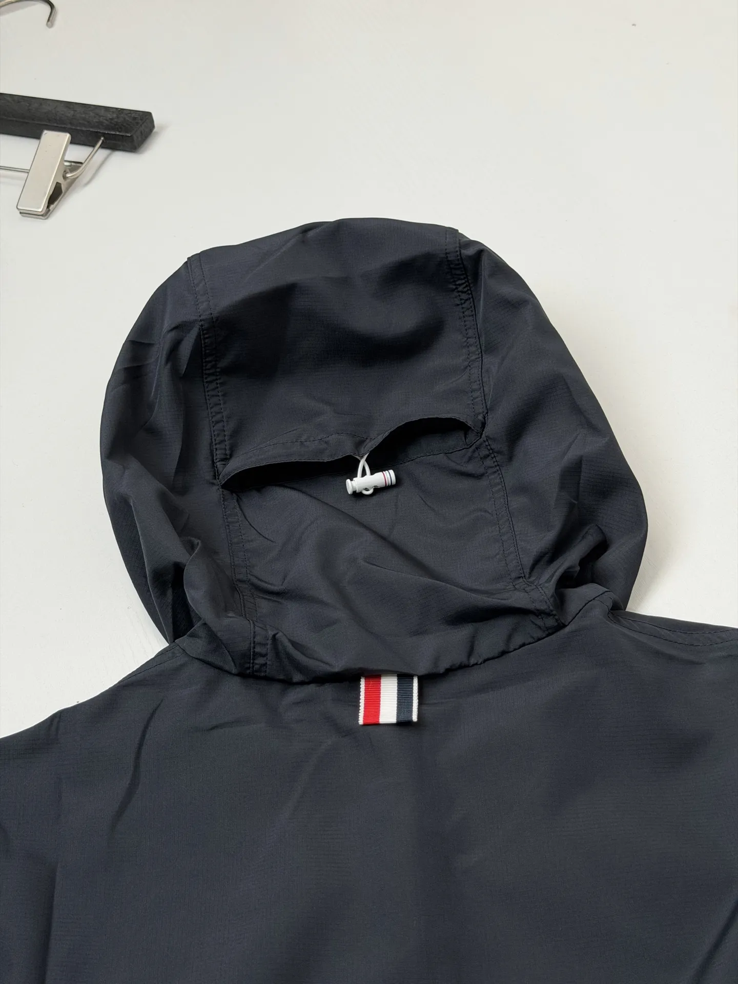 4-Bar Stripe Hooded Windbreaker D30018655 — view 6
