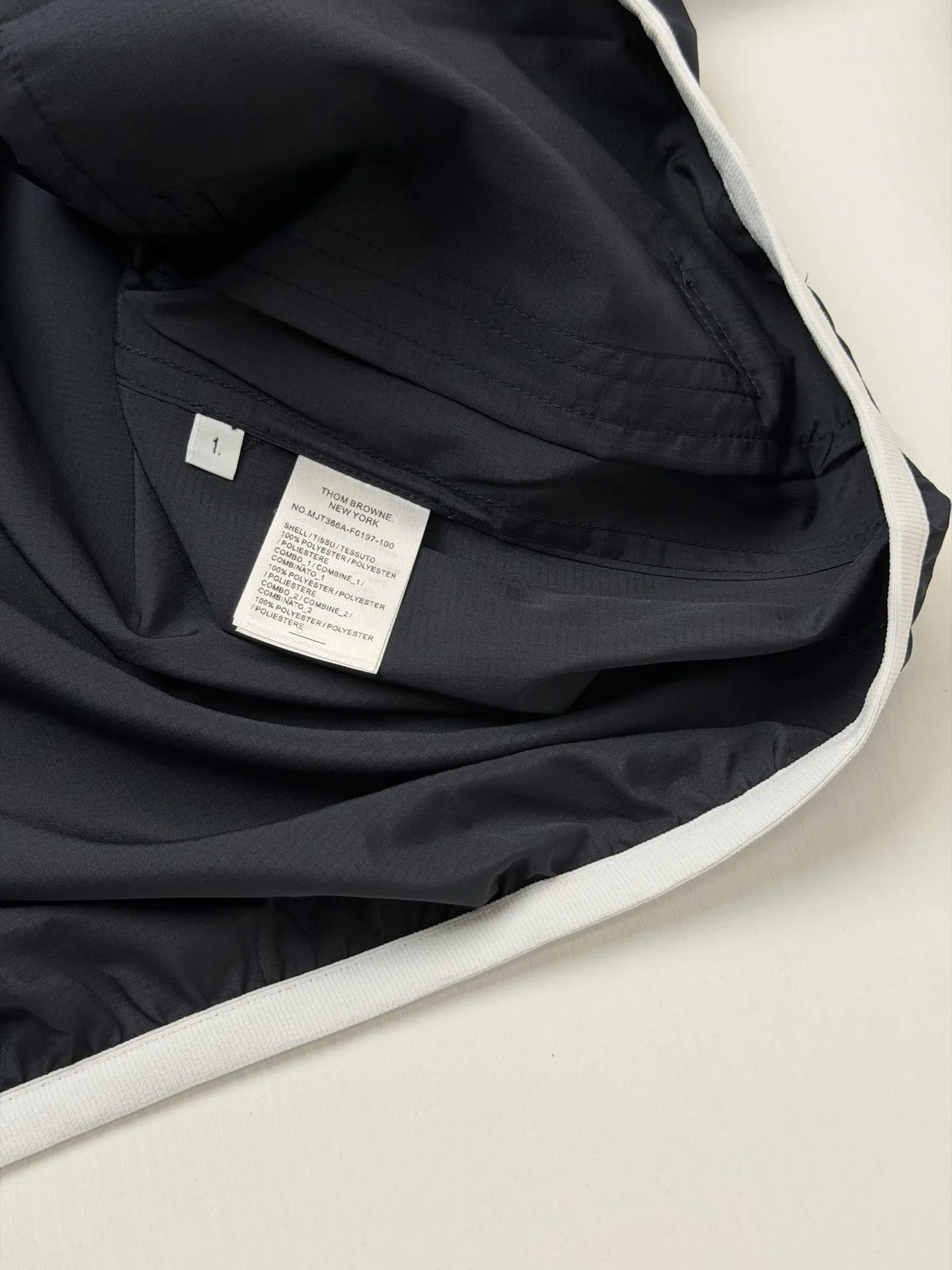 4-Bar Stripe Hooded Windbreaker D30018655 — view 8