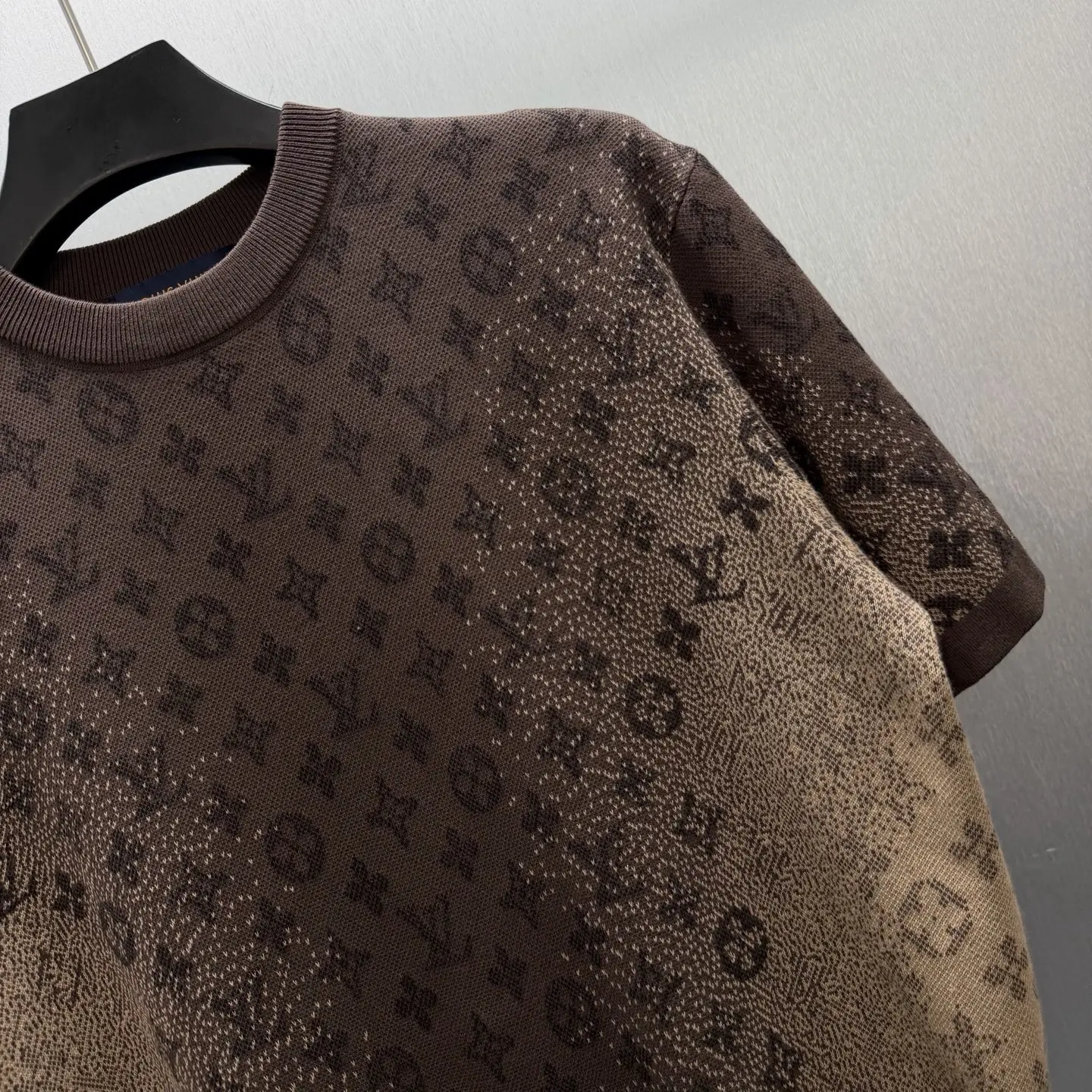 Monogram Faded Jacquard Knit T-Shirt D30014580 — view 3