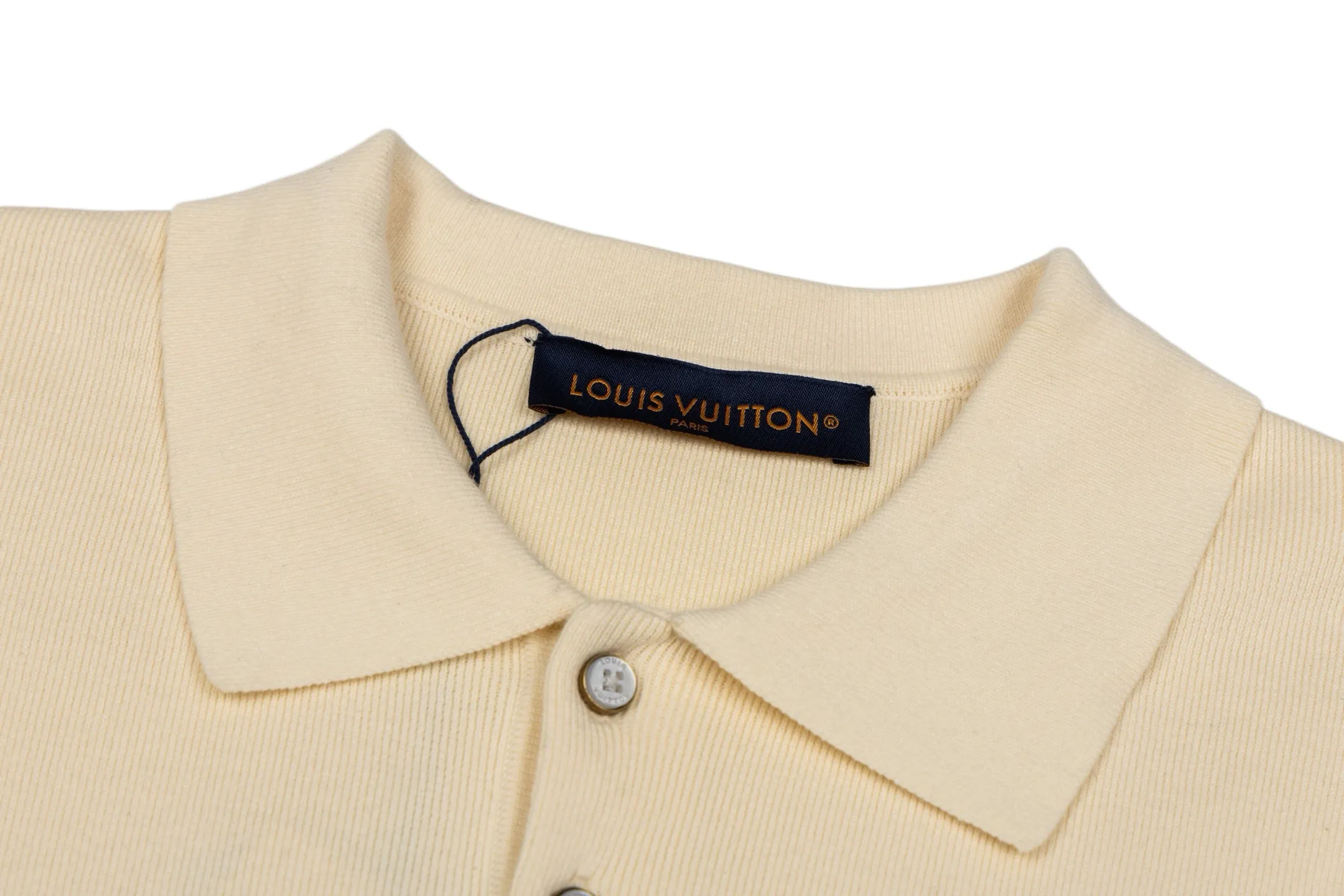 Striped Knit Long-Sleeve Polo Shirt D30522465 — view 3