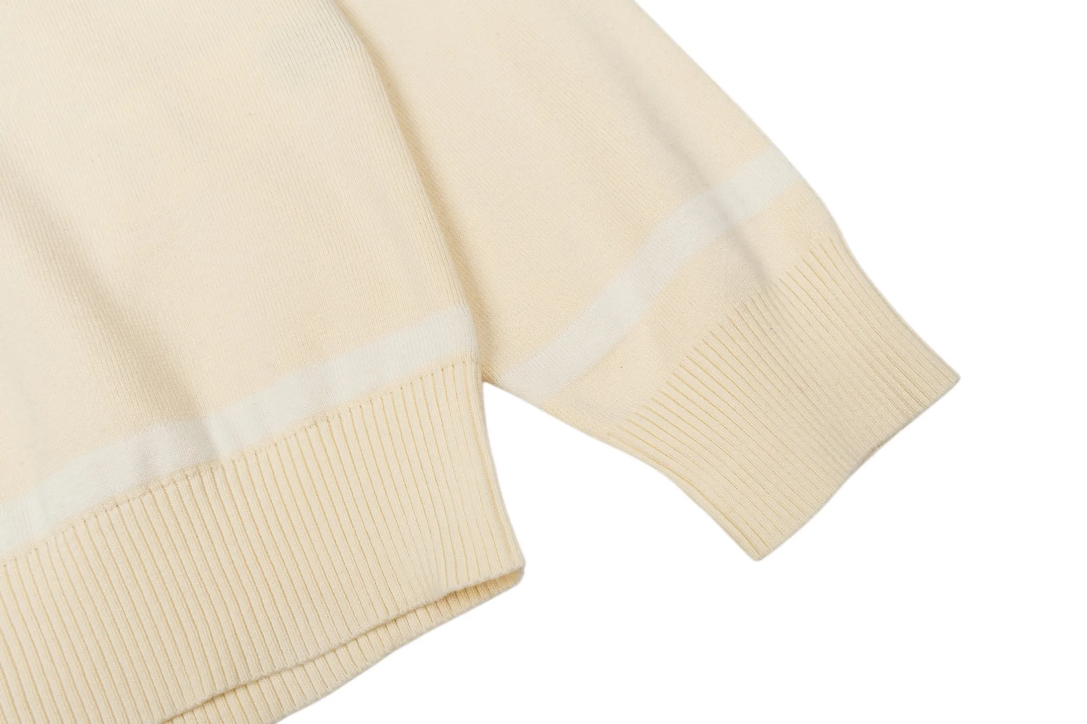 Striped Knit Long-Sleeve Polo Shirt D30522465 — view 6