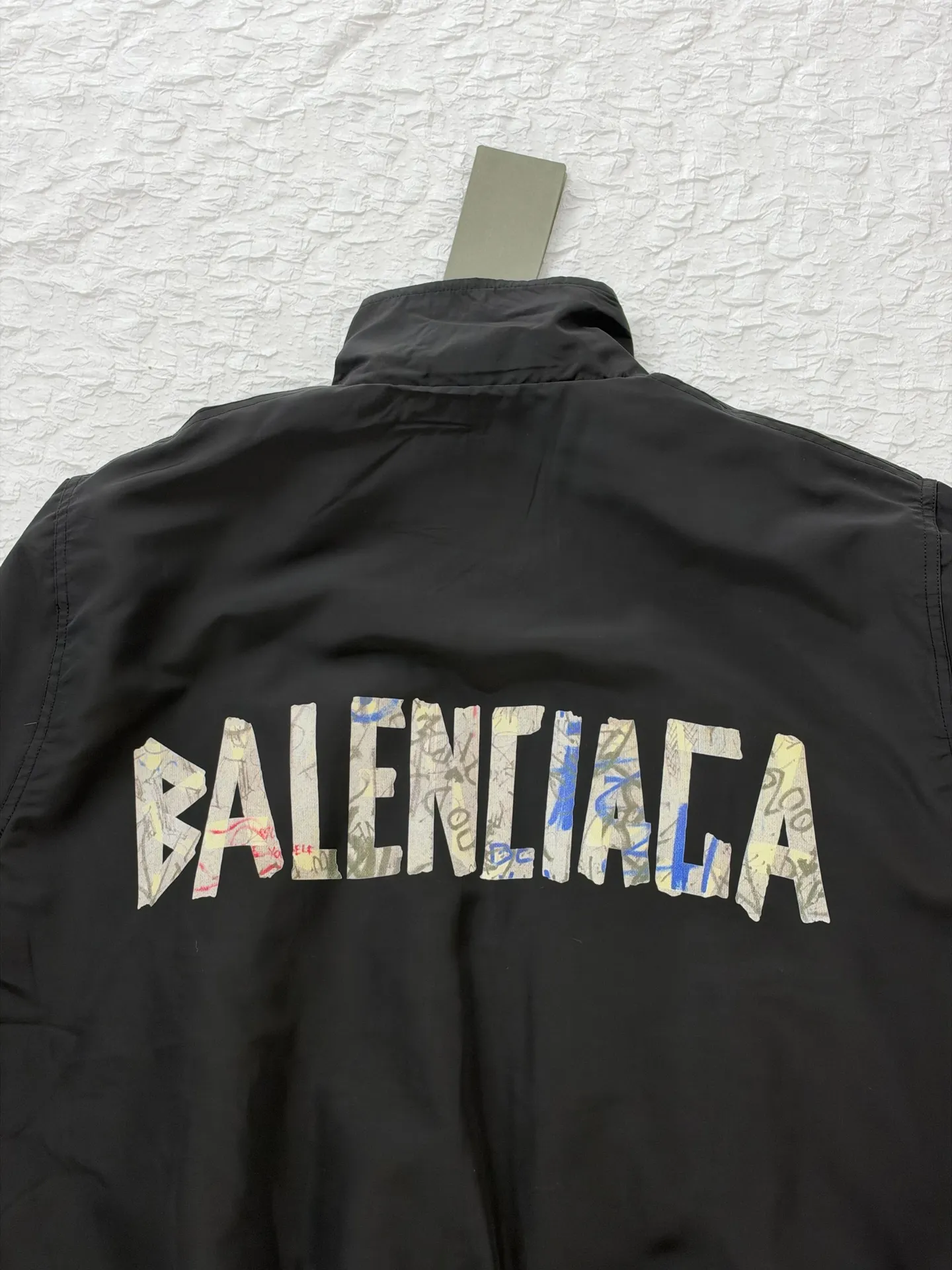 Graffiti Collage Nylon Track Jacket D30520480 — view 6