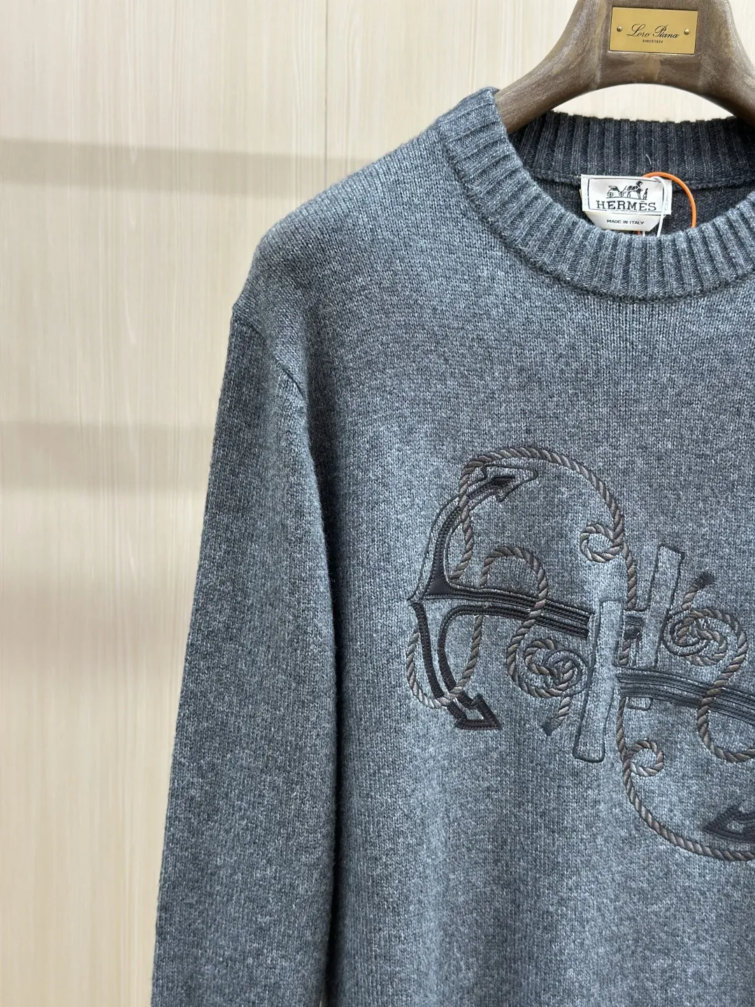 Anchor Rope Embroidered Wool-Blend Sweater D30520435 — view 6