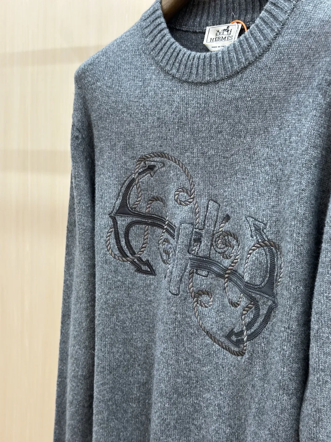 Anchor Rope Embroidered Wool-Blend Sweater D30520435 — view 7