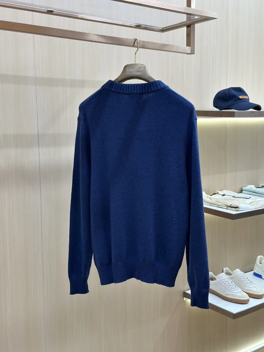 Embroidered Anchor Motif Wool-Blend Sweater D30520437 — view 2