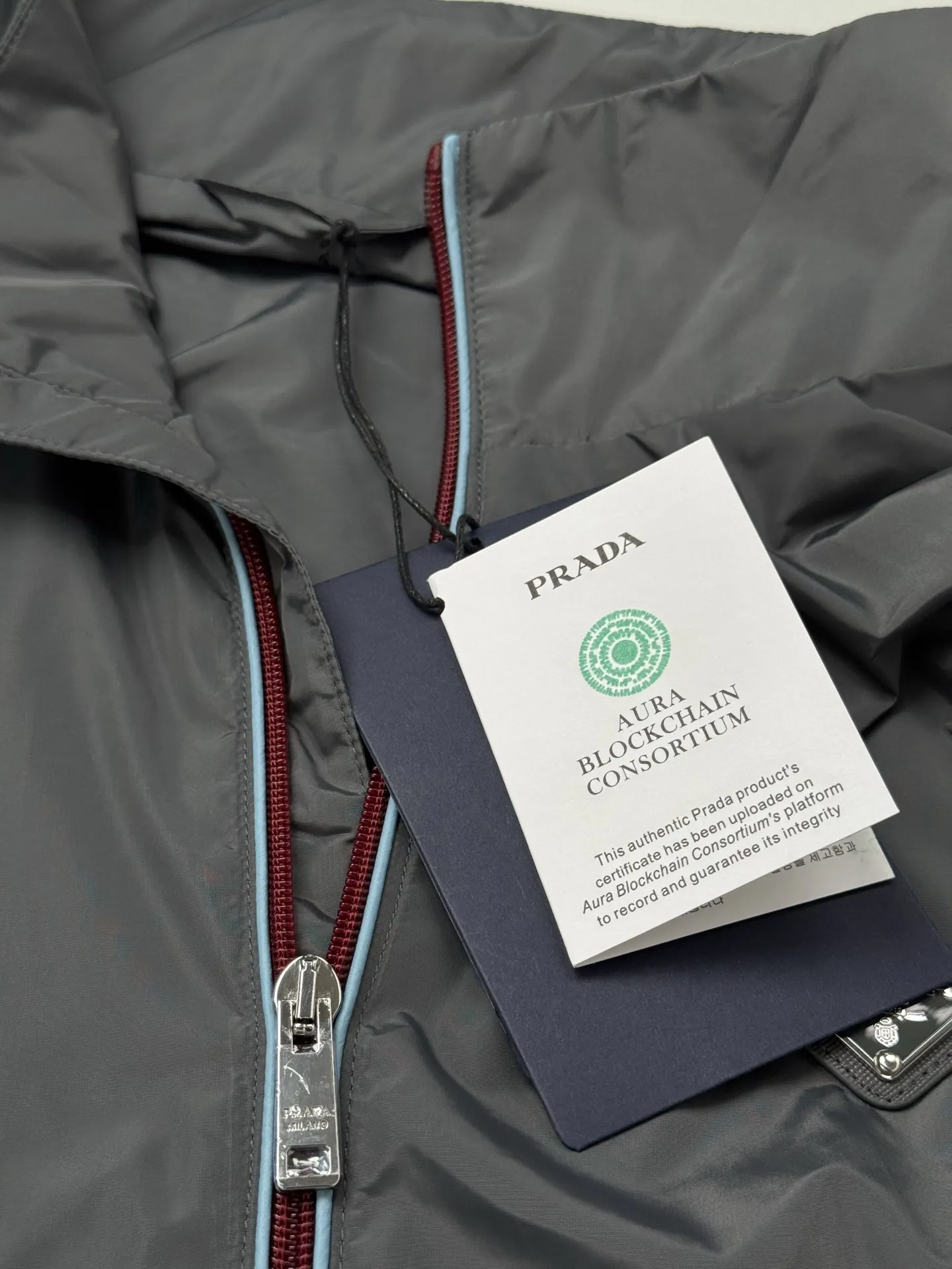 Logo-Appliqué Nylon Windbreaker Jacket D30518693 — view 9