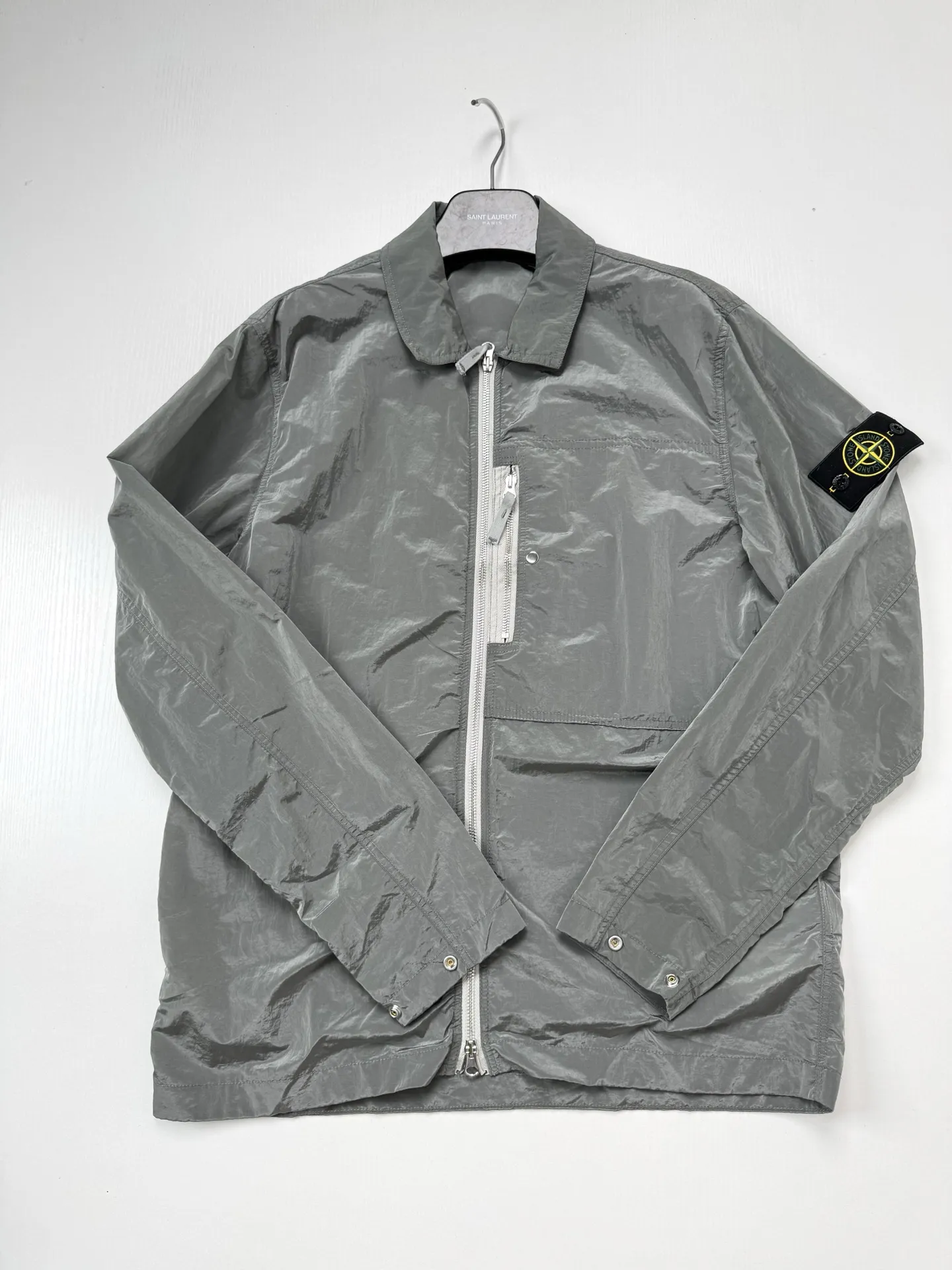 Crinkled Nylon Overshirt Jacket D30518714 — view 3
