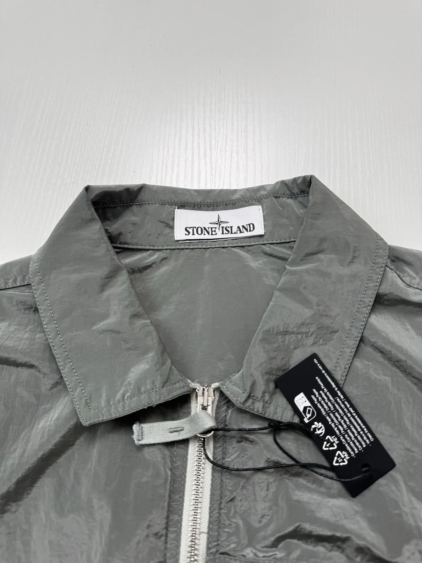 Crinkled Nylon Overshirt Jacket D30518714 — view 8