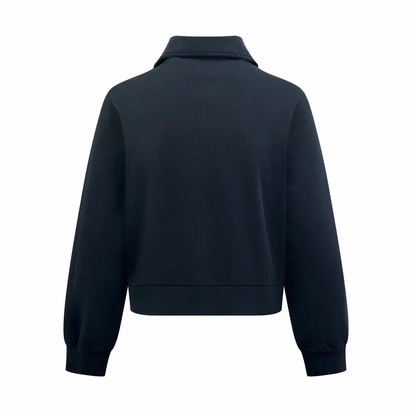 Logo-Print Distressed Fleece Zip-Up Jacket D30520512 — view 2