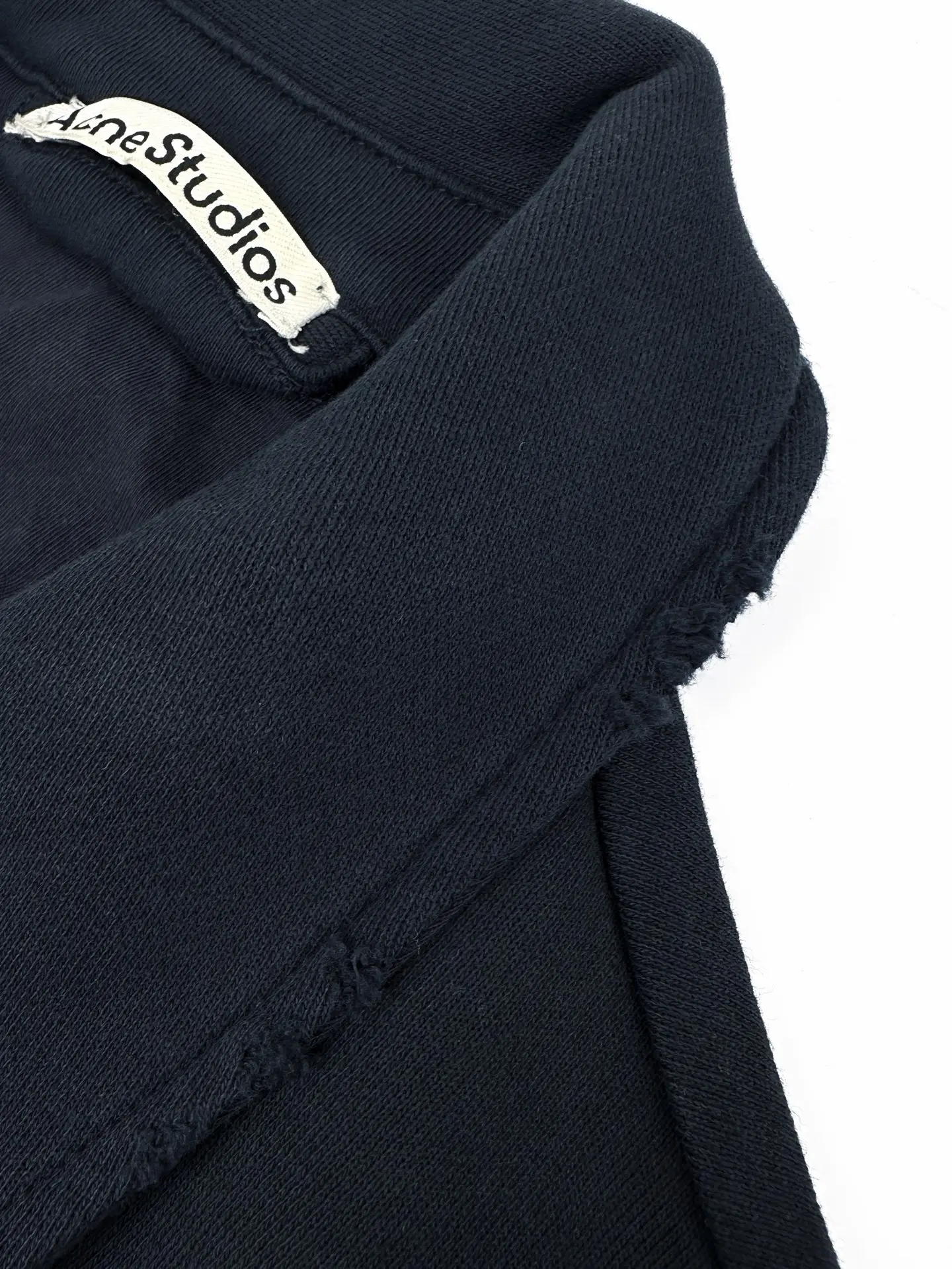 Logo-Print Distressed Fleece Zip-Up Jacket D30520512 — view 4