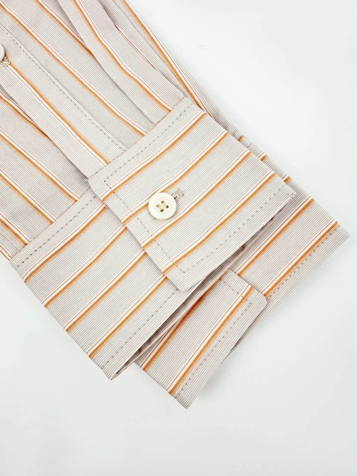 Anagram Embroidered Striped Poplin Tie-Front Shirt D30519167 — view 6