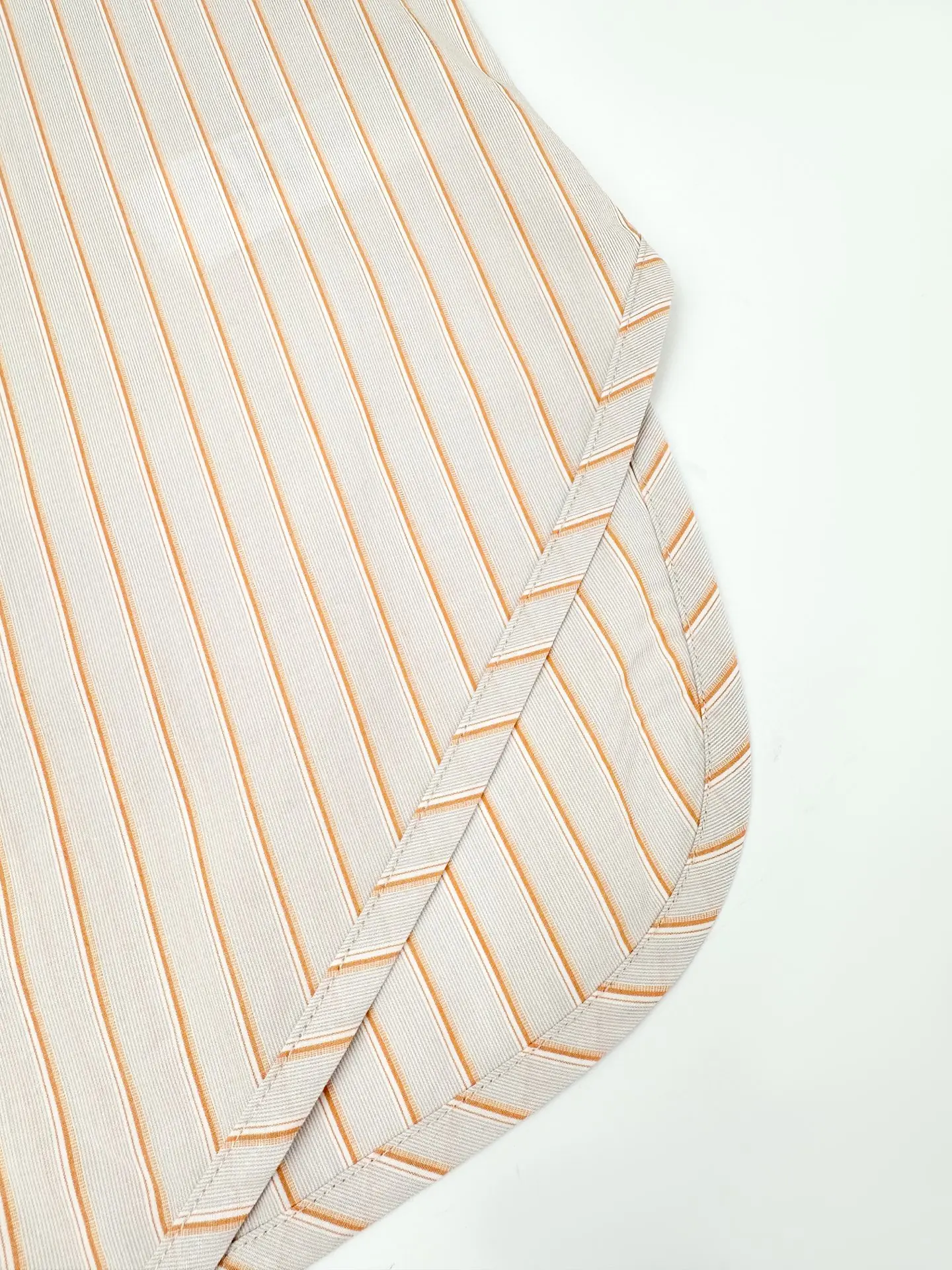 Anagram Embroidered Striped Poplin Tie-Front Shirt D30519167 — view 9