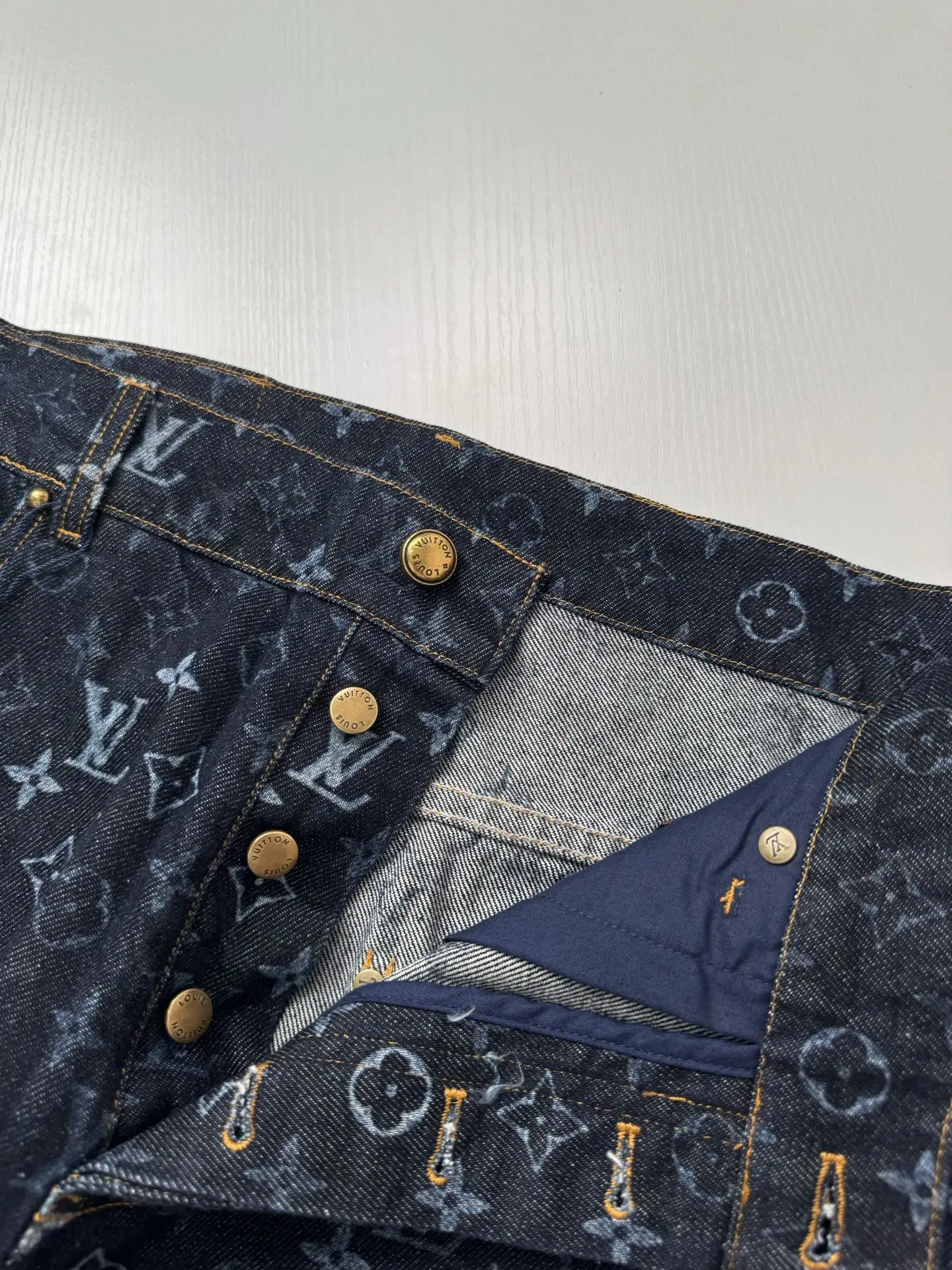 Monogram Gradient Straight-Leg Jeans D30818769 — view 5