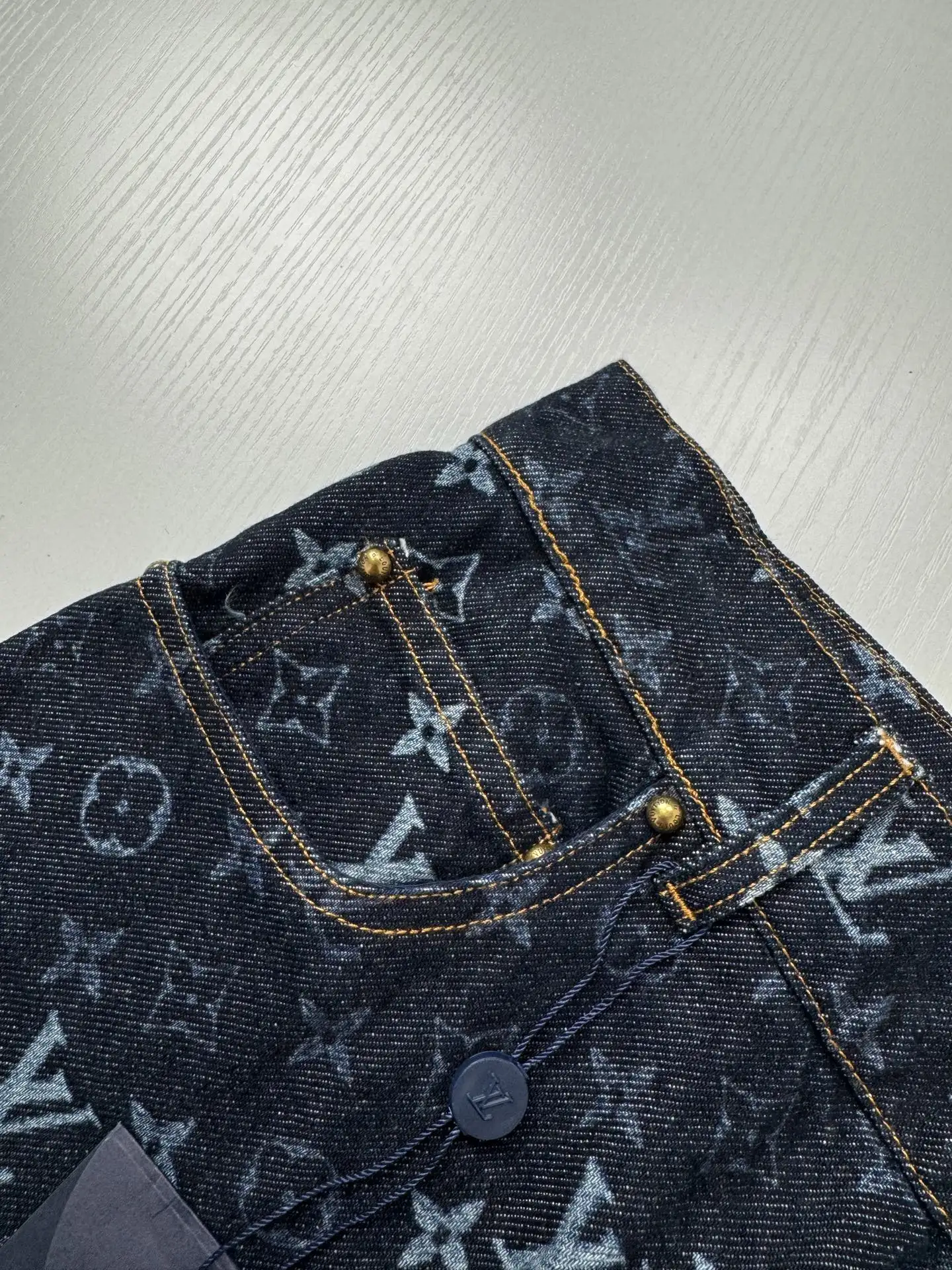 Monogram Gradient Straight-Leg Jeans D30818769 — view 7