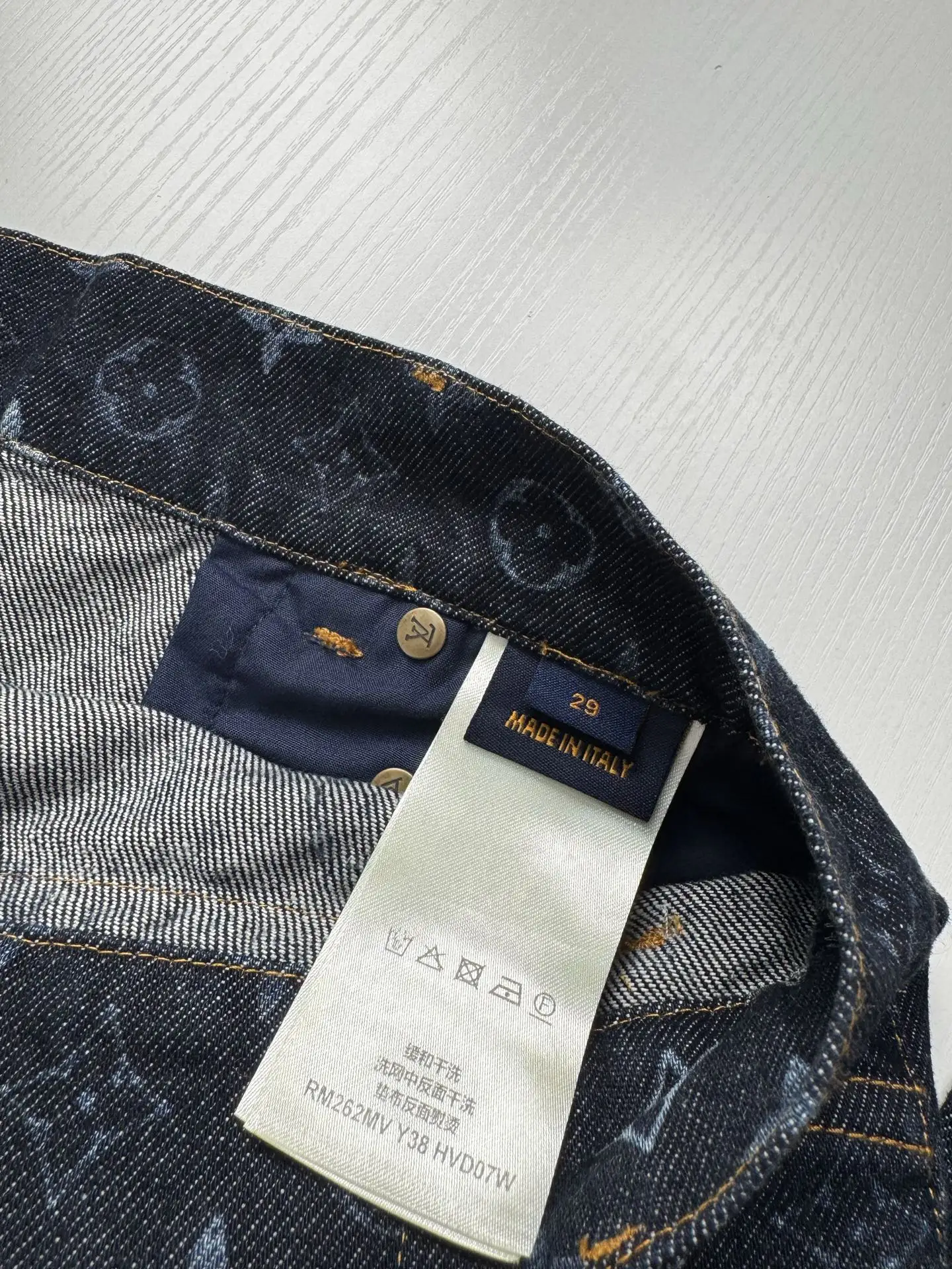 Monogram Gradient Straight-Leg Jeans D30818769 — view 11