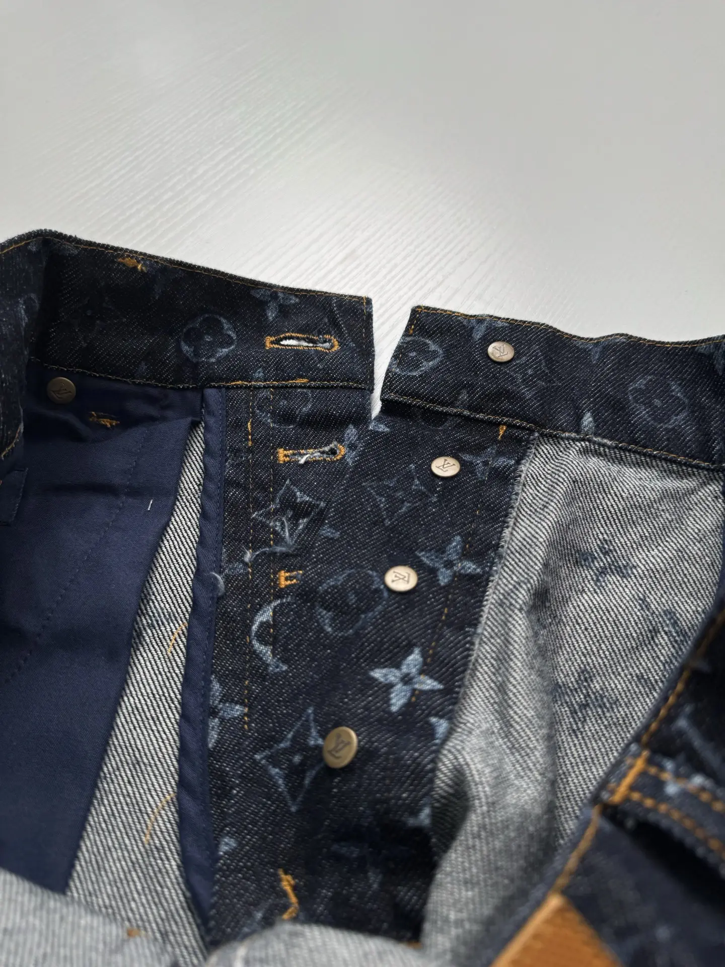 Monogram Gradient Straight-Leg Jeans D30818769 — view 12