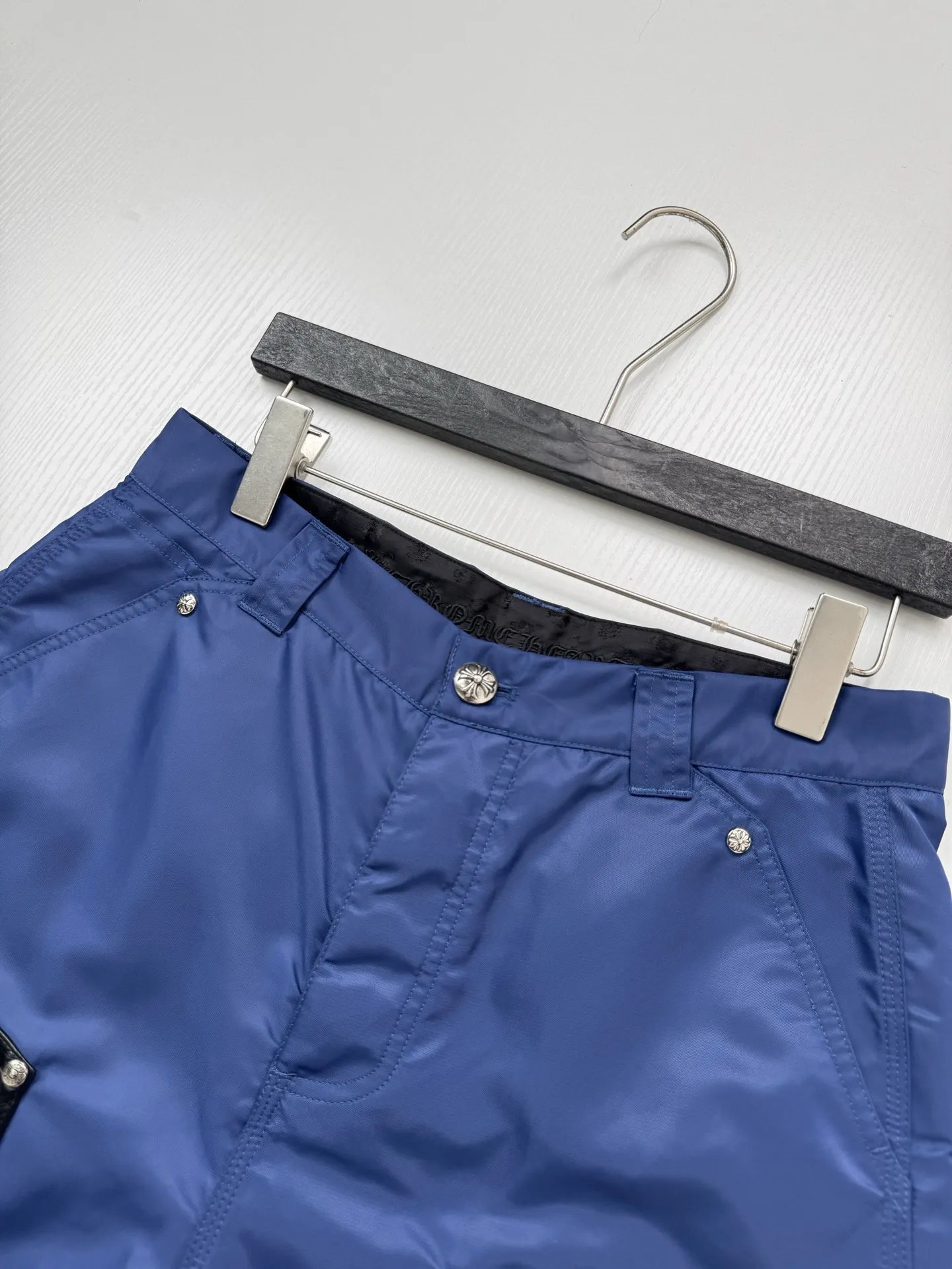 Leather-Trimmed Nylon Cargo Shorts D30818734 — view 10