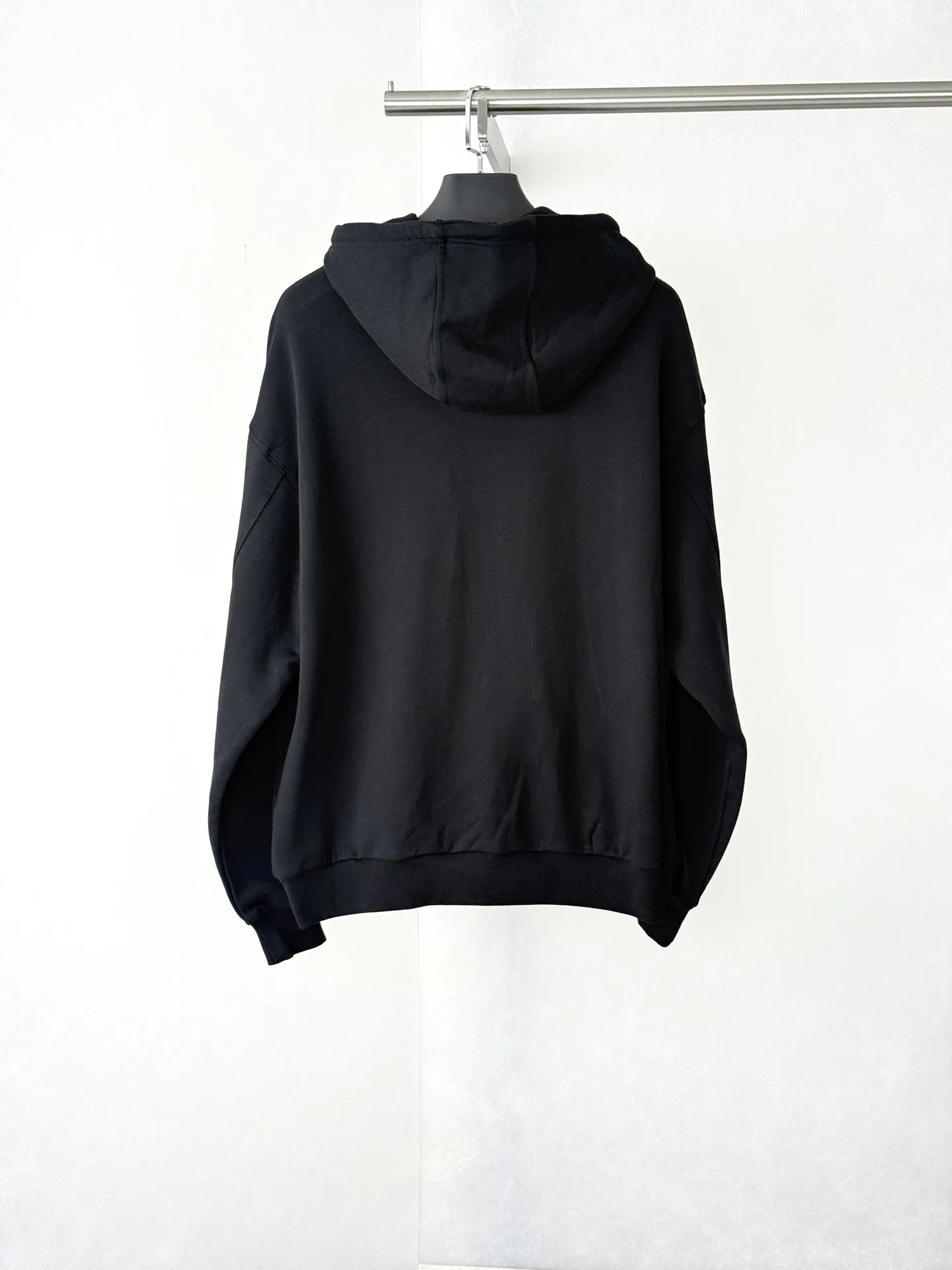 Anagram Embroidered Zip-Up Hoodie with Leather Drawstrings D30821960 — view 2