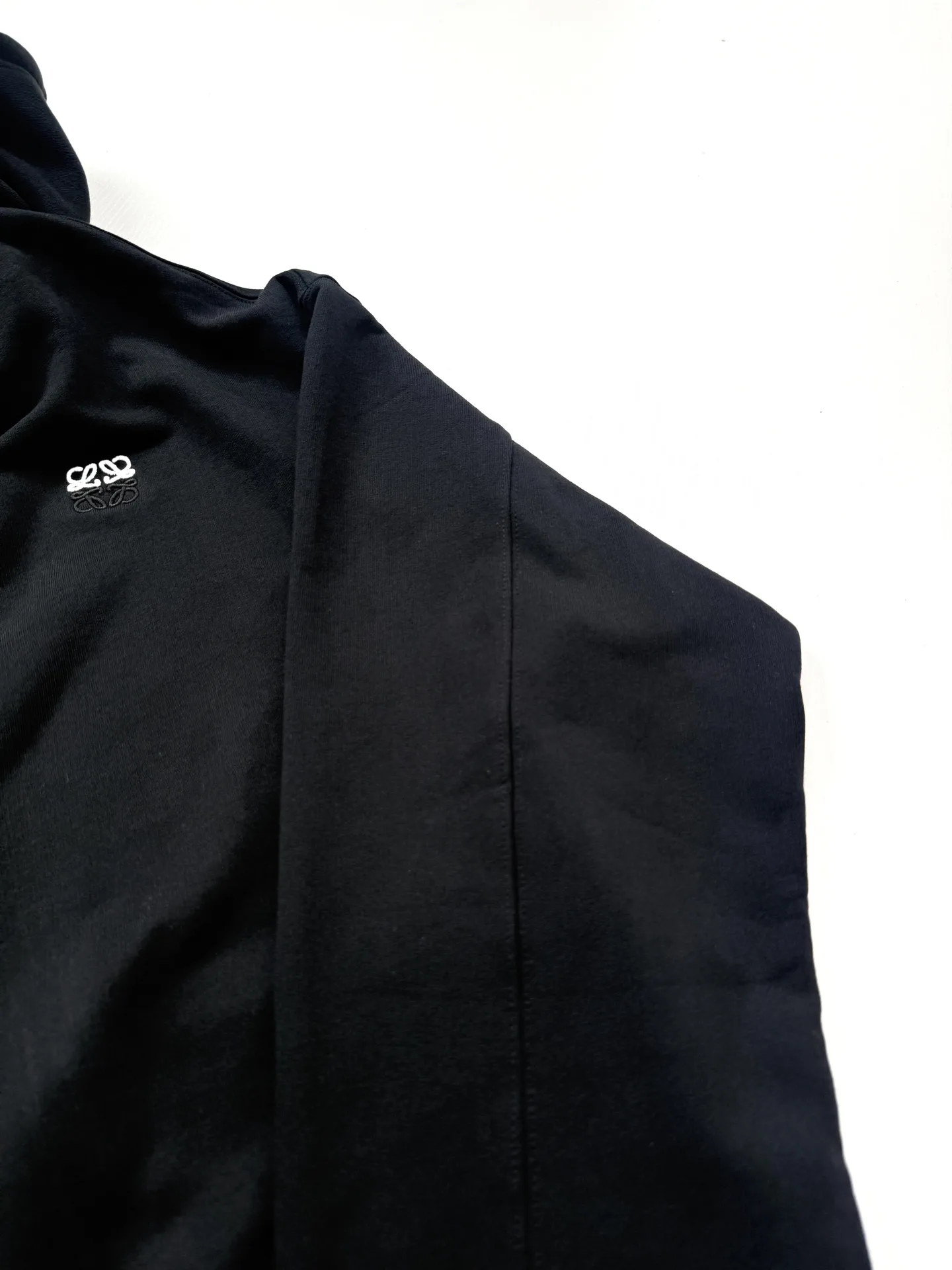 Anagram Embroidered Zip-Up Hoodie with Leather Drawstrings D30821960 — view 5