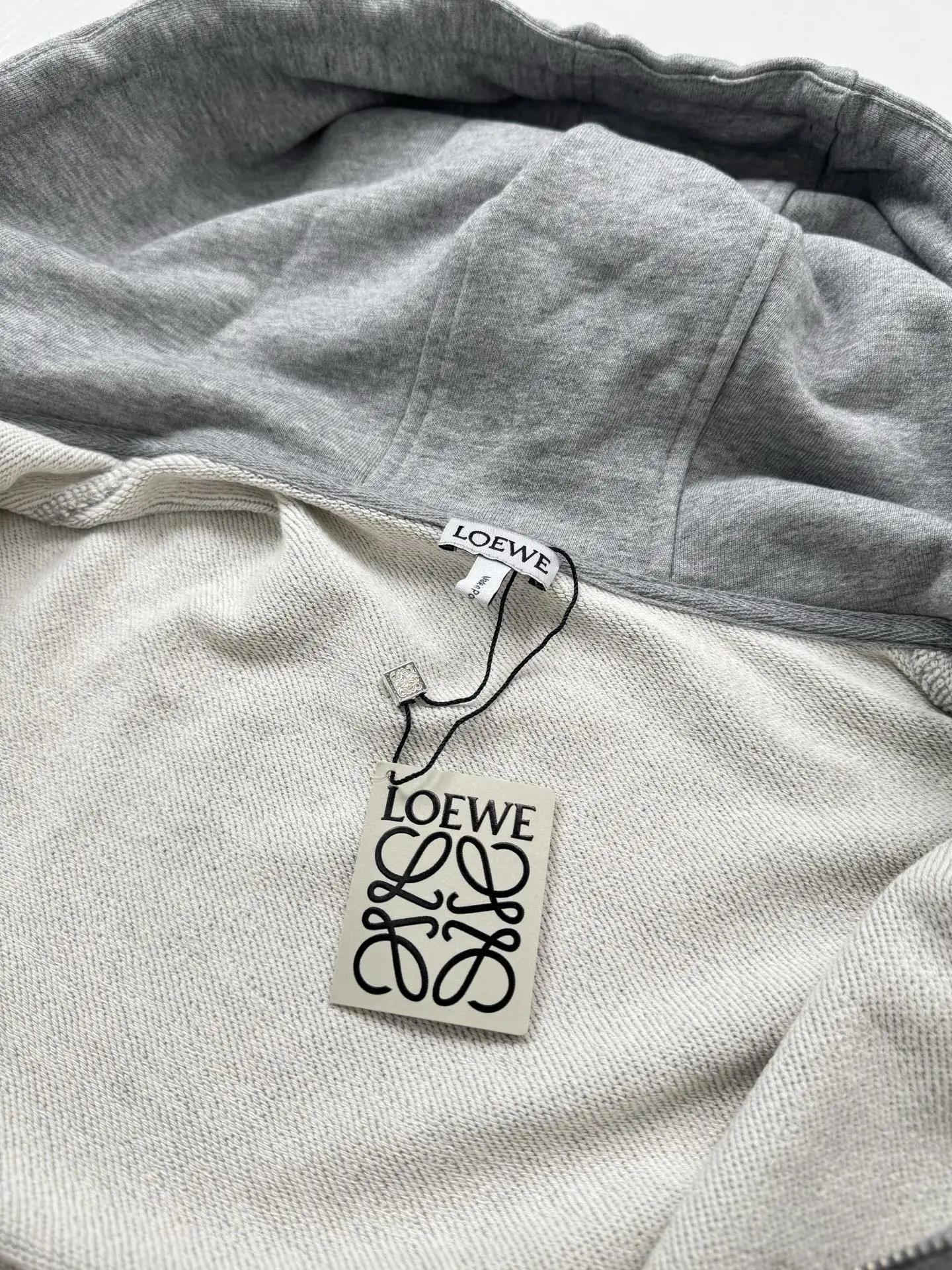 Flamenco Leather-Trimmed Zip-Up Hoodie D30818763 — view 8