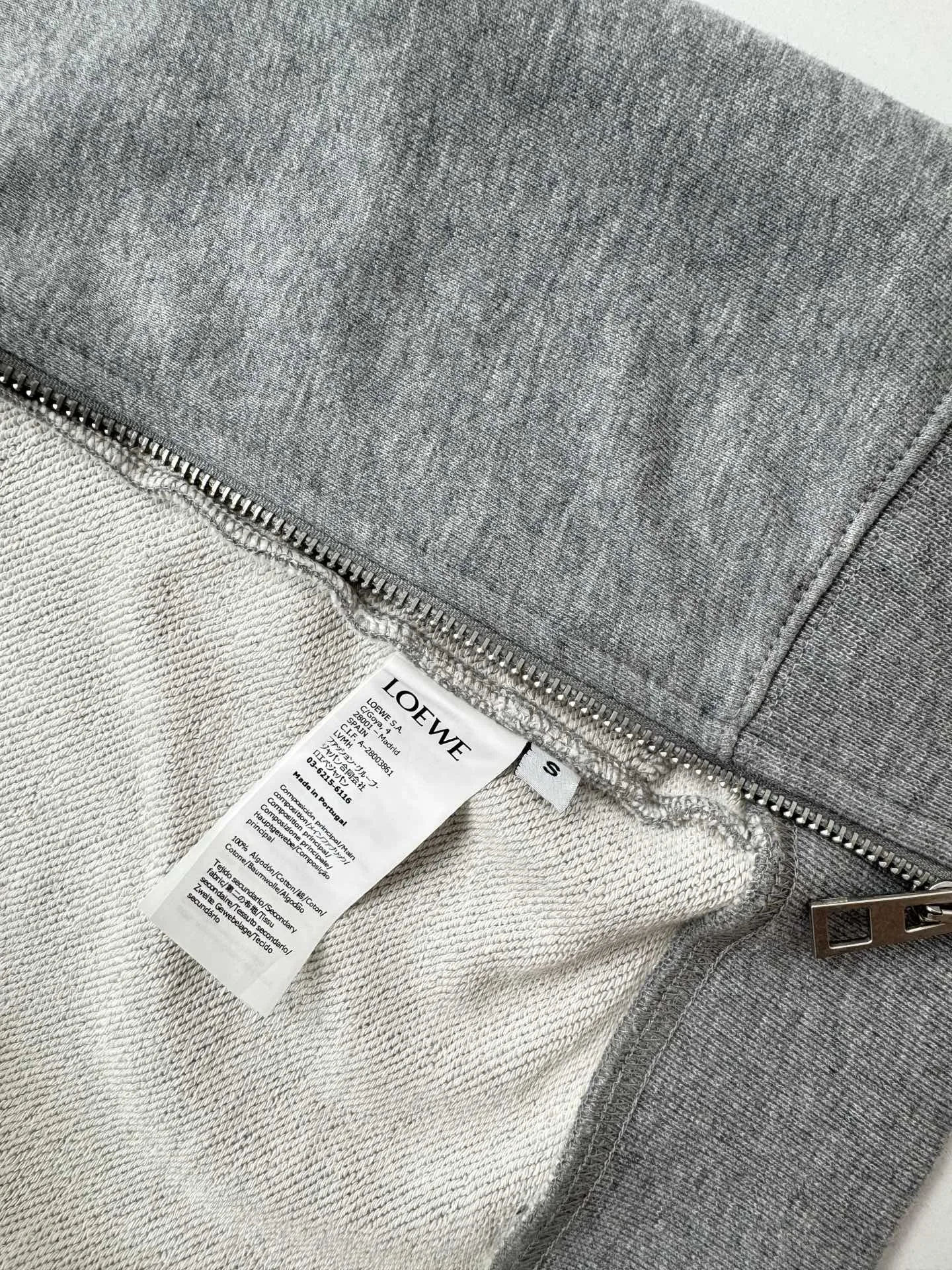 Flamenco Leather-Trimmed Zip-Up Hoodie D30818763 — view 14
