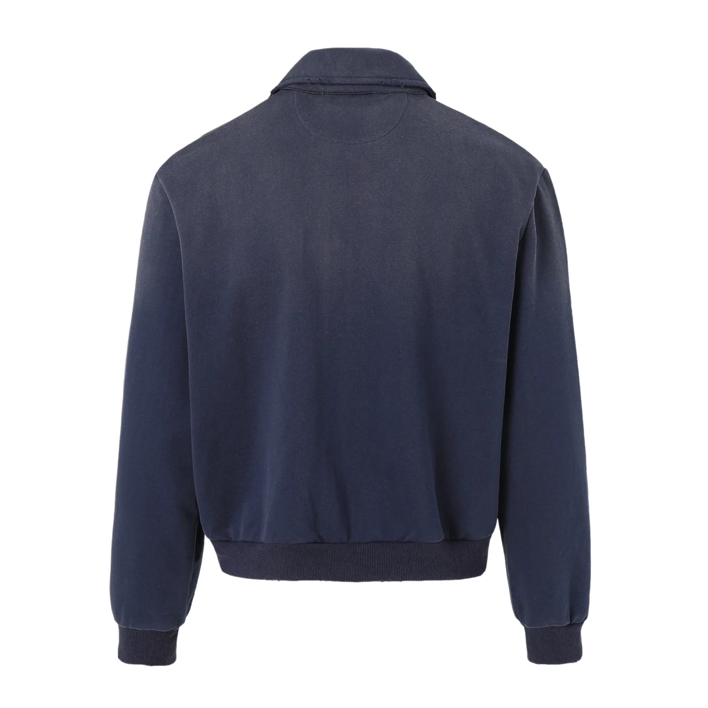 Logo-Print Distressed Cotton-Jersey Zip-Up Jacket D31022332 — view 2