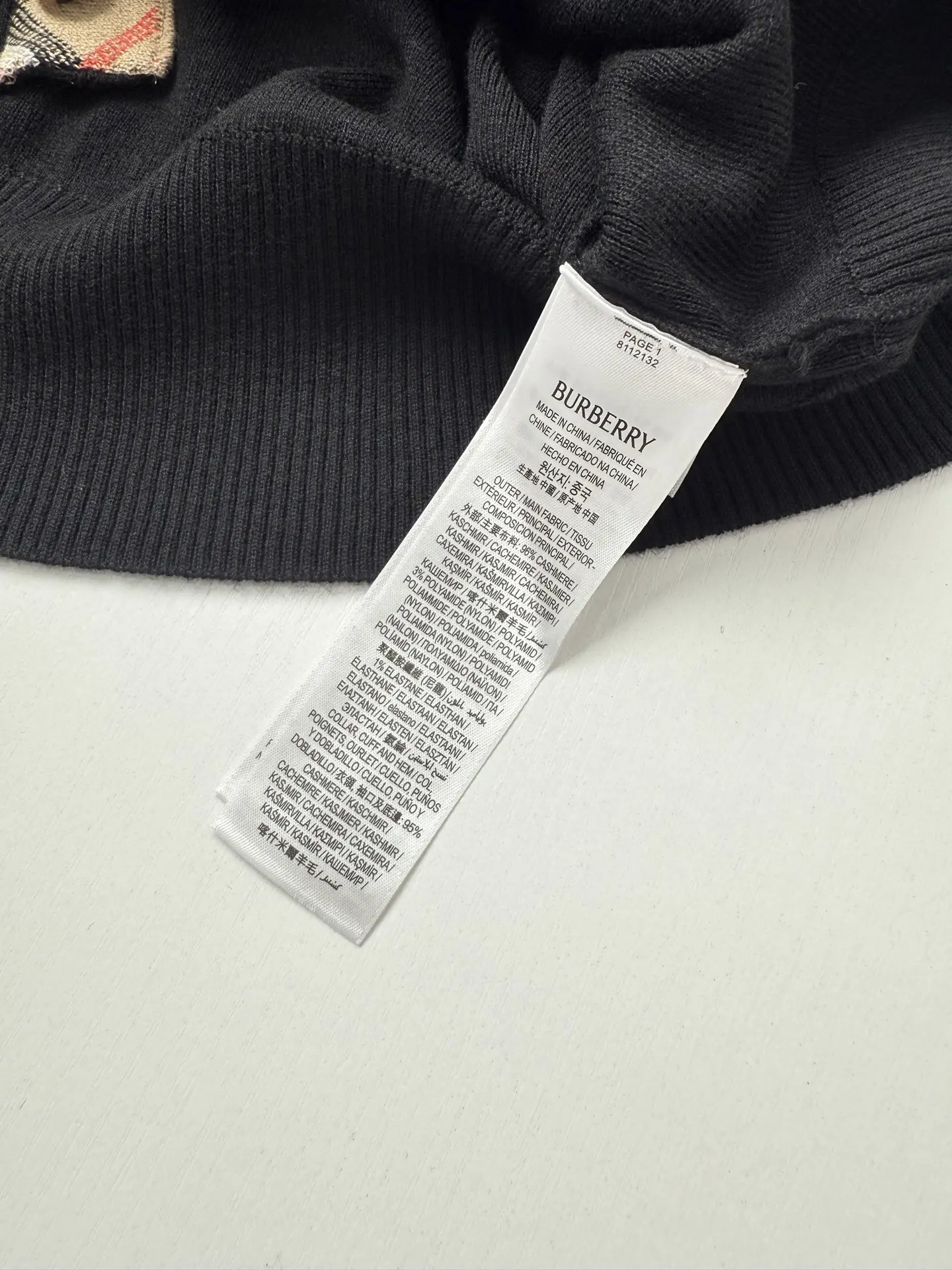 Check-Trim Knit Cardigan with Spread Collar D31022007 — view 11