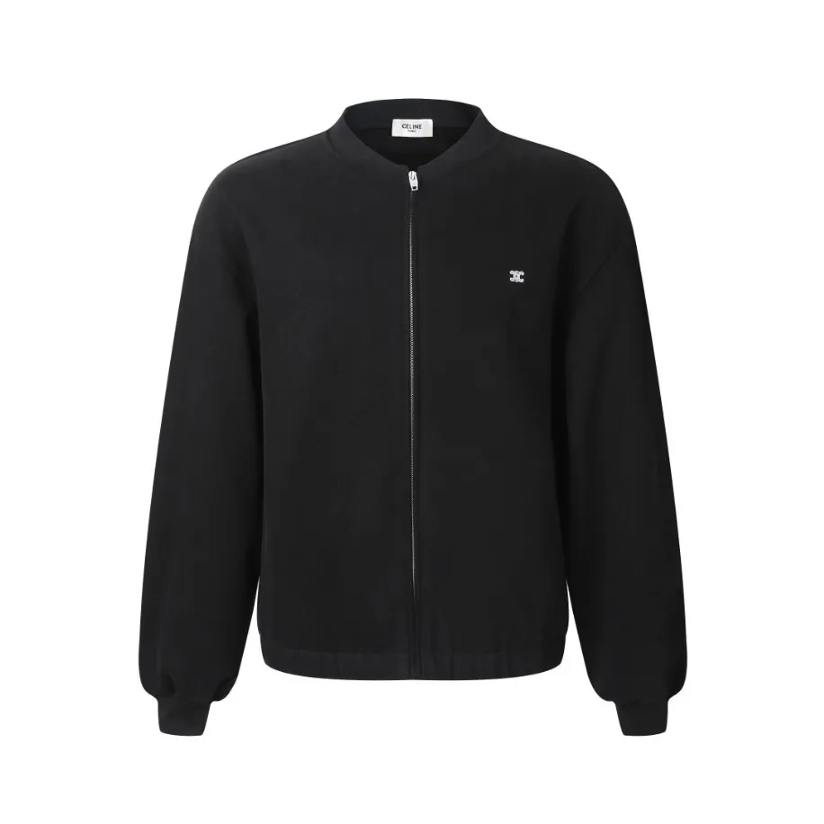 Triomphe Embroidered Cotton-Jersey Bomber Jacket D31014174