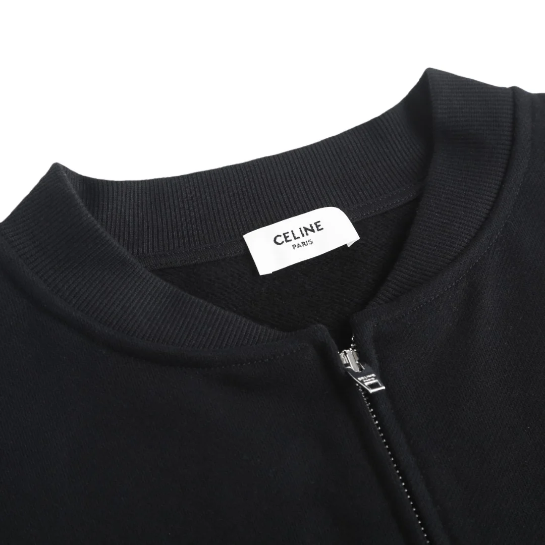 Triomphe Embroidered Cotton-Jersey Bomber Jacket D31014174 — view 4