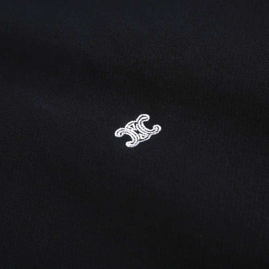 Triomphe Embroidered Cotton-Jersey Bomber Jacket D31014174 — view 5