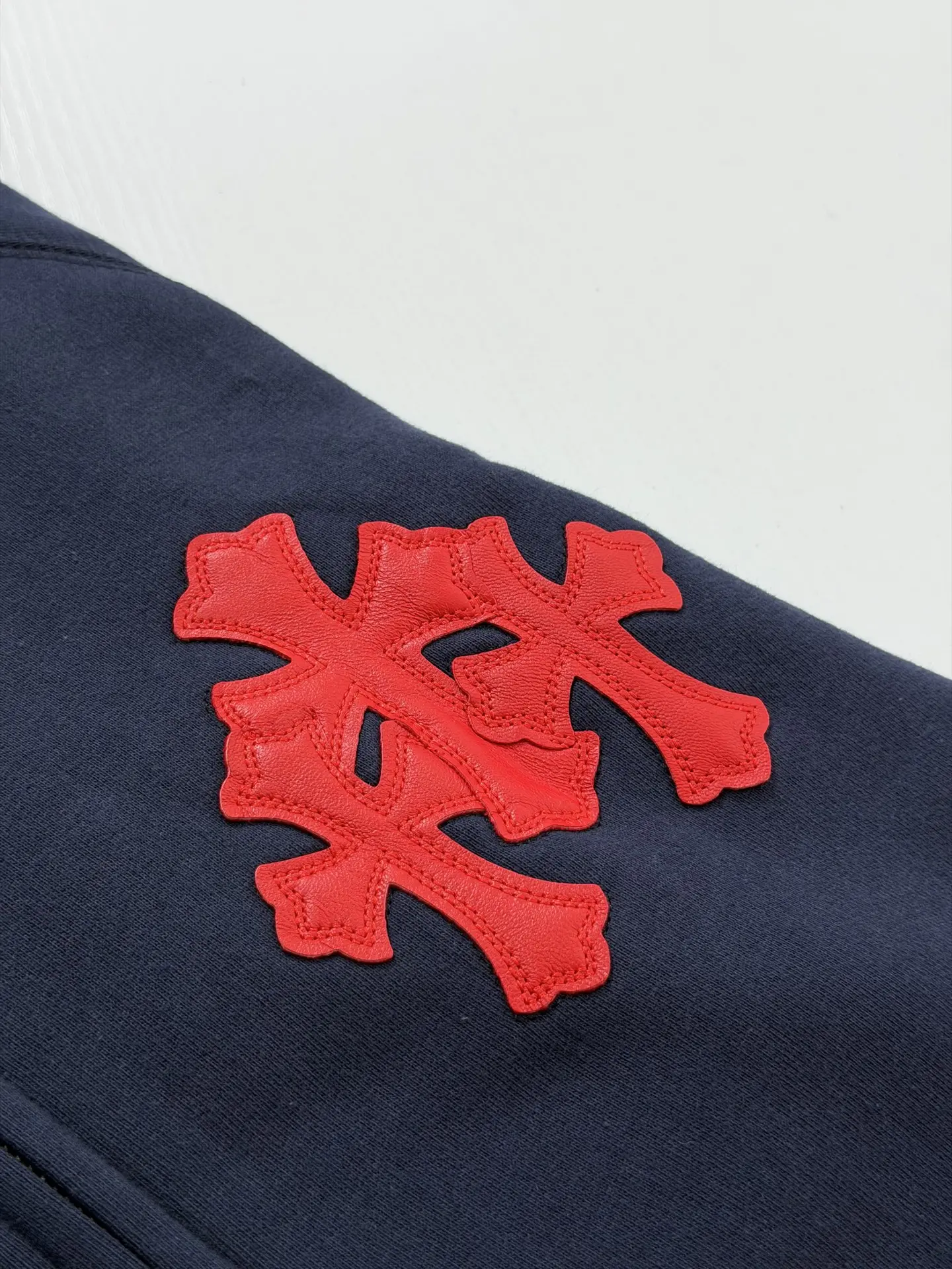 Cross Patch Zip-Up Cotton Hoodie D31021981 — view 7