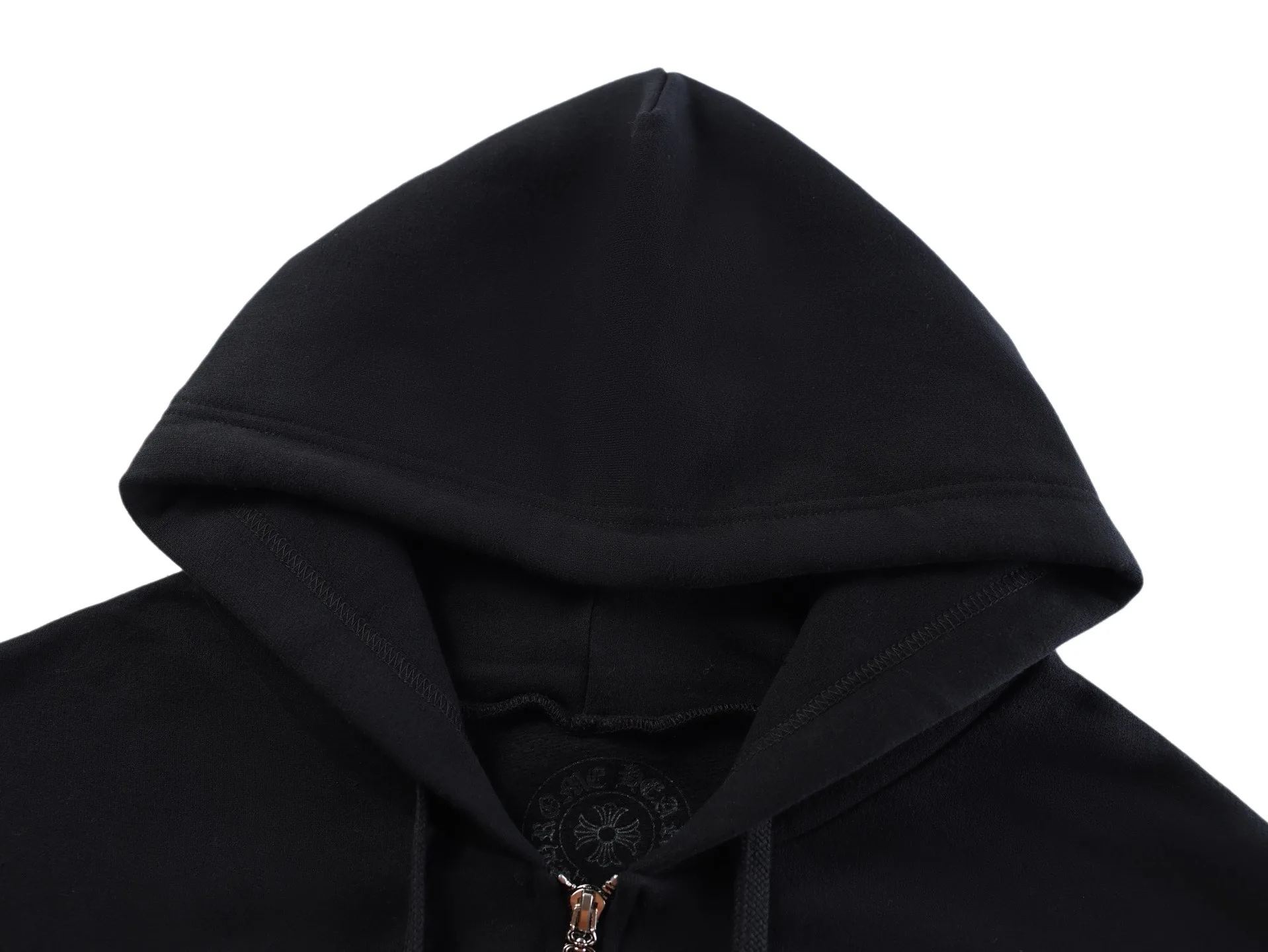 Scroll Logo Zip-Up Cotton Hoodie D31022450 — view 3