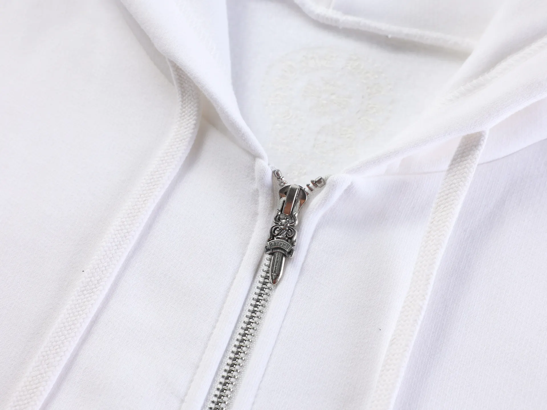 Logo-Print Fleece-Back Cotton Zip-Up Hoodie D31022452 — view 4